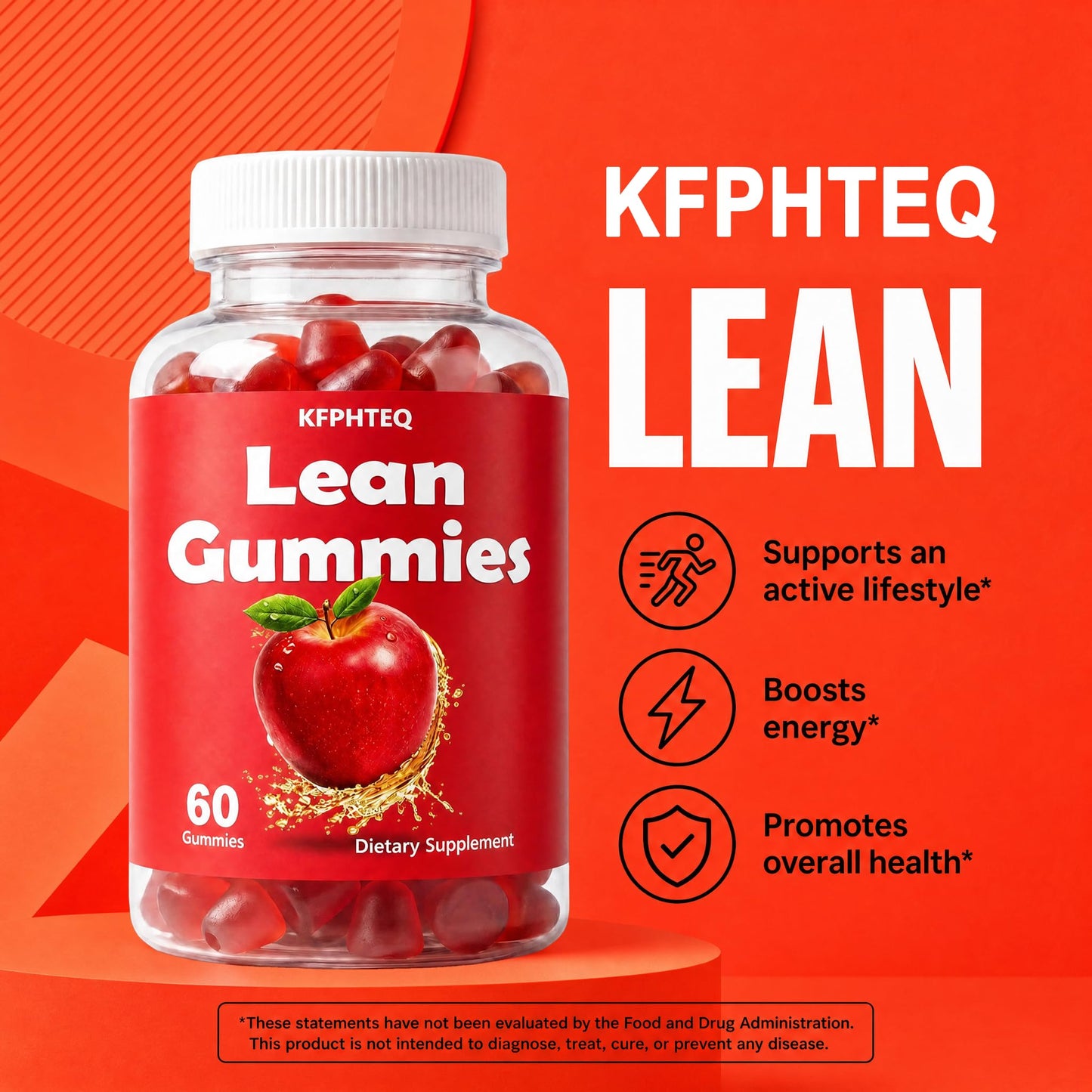 KFPHTEQ Jelly Multivitamin Lean Body Shape Support 60 Gummies