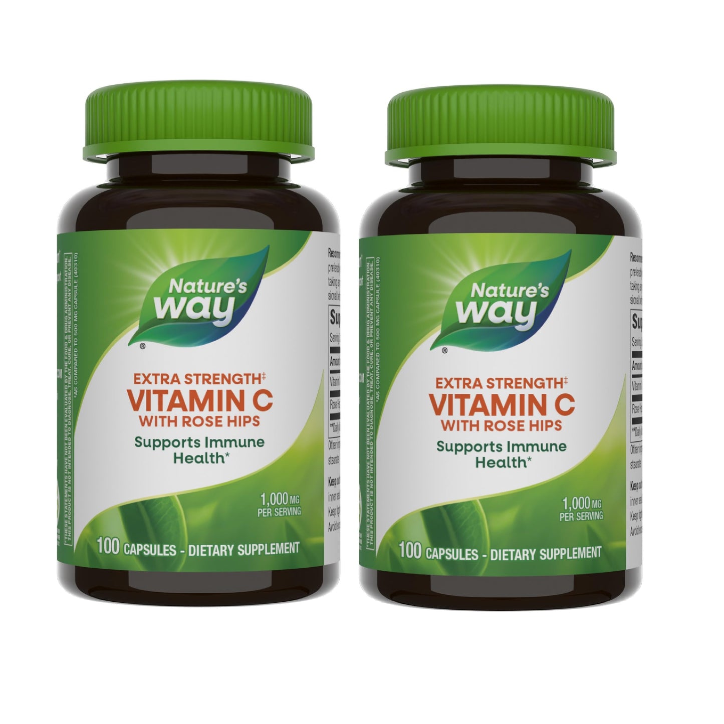 Nature's Way Vitamin C 1000 mg with Rose Hips Capsules 200