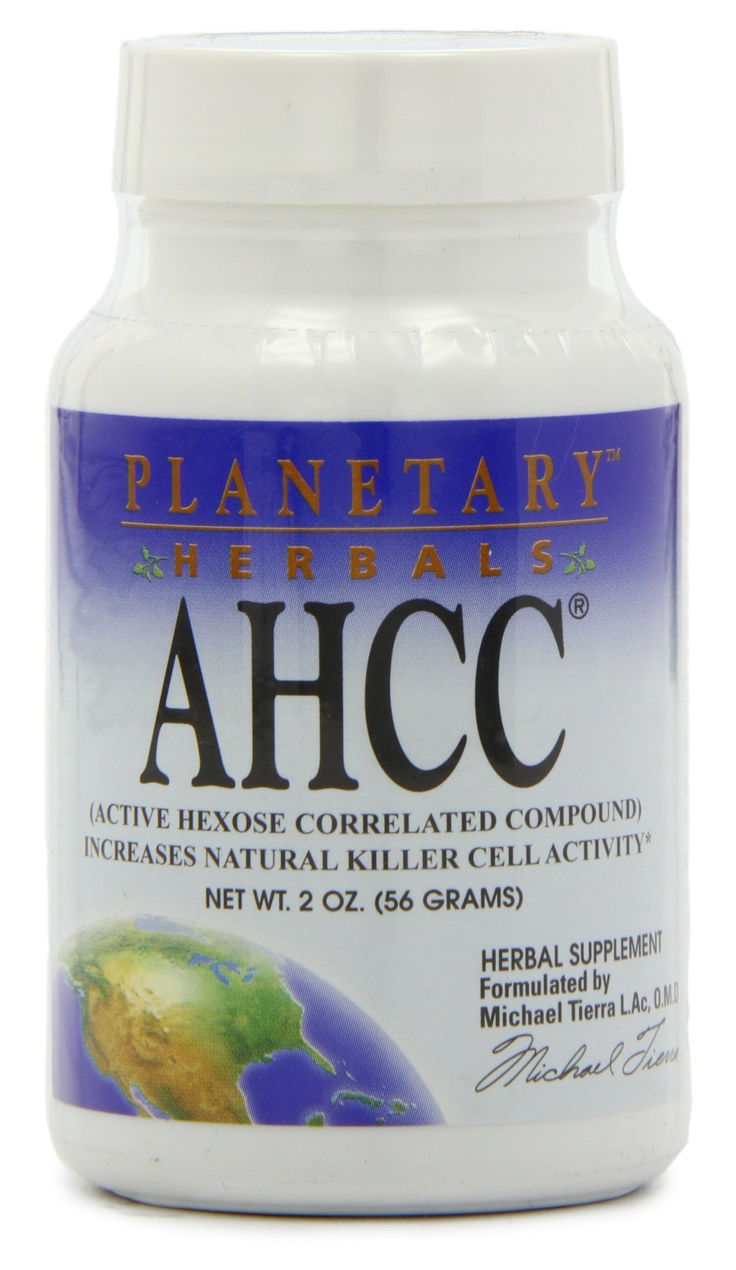 Planetary Herbals AHCC Active Hexose Correlated Compound Powder, 2 Ounces