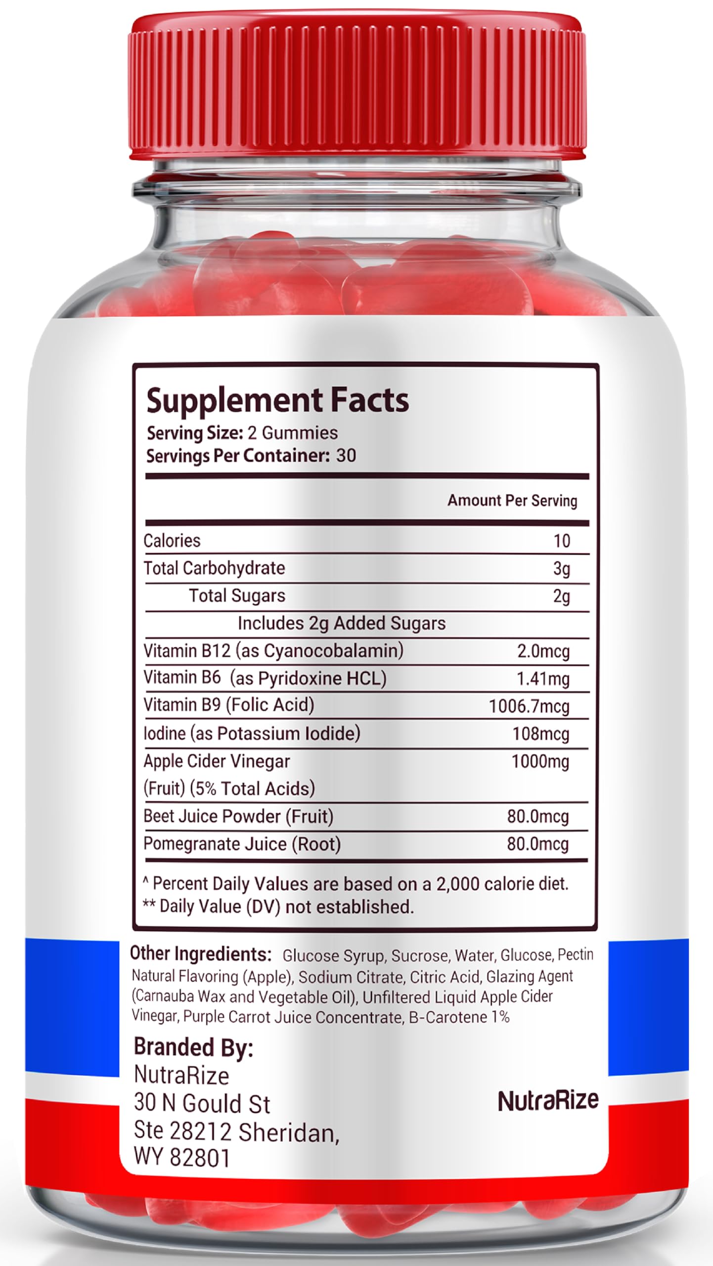 NutraRize Liberty Bites Keto ACV Gummies, 60 Count