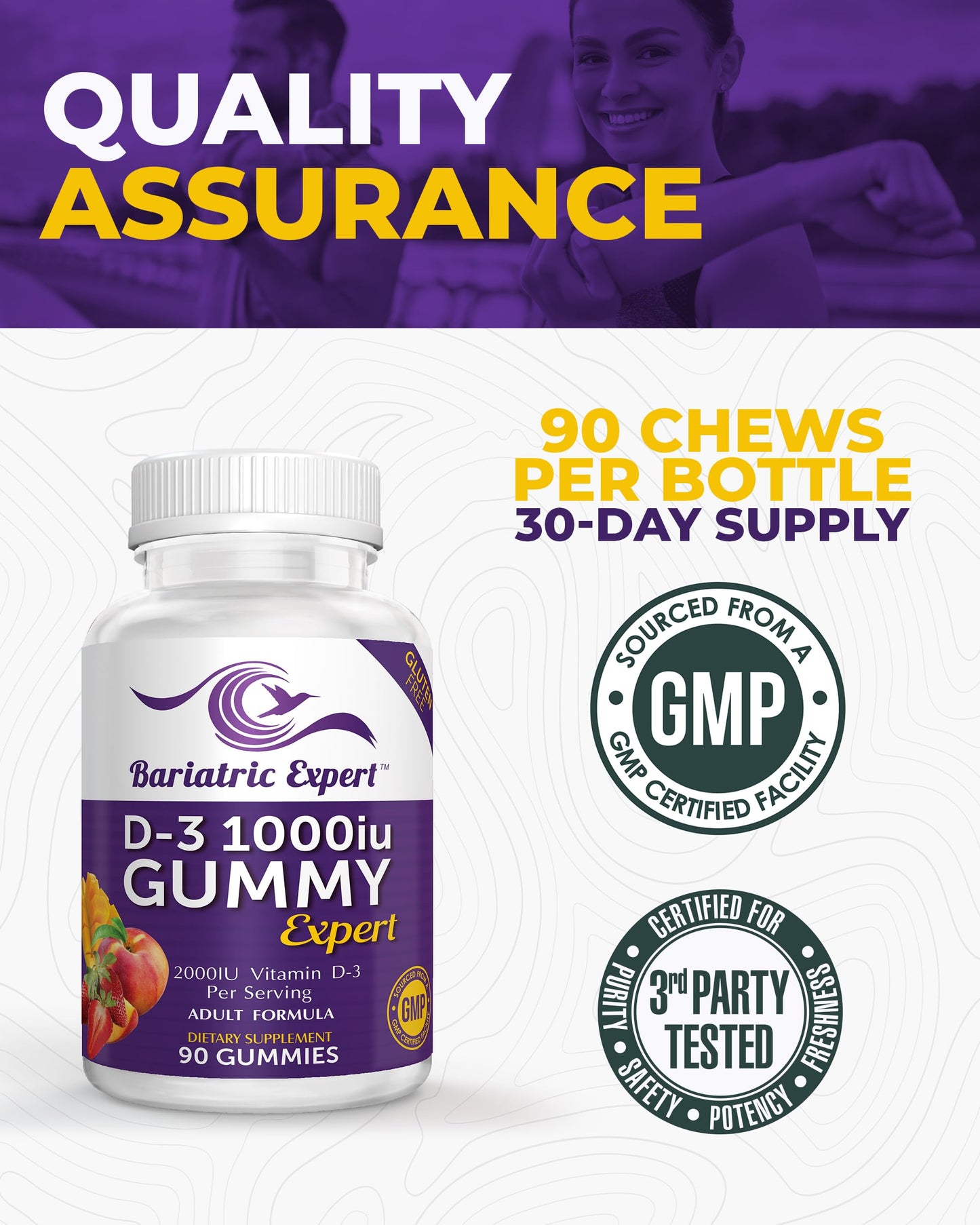 Bariatric Food Expert D3 Vitamin Gummy, 1 Count