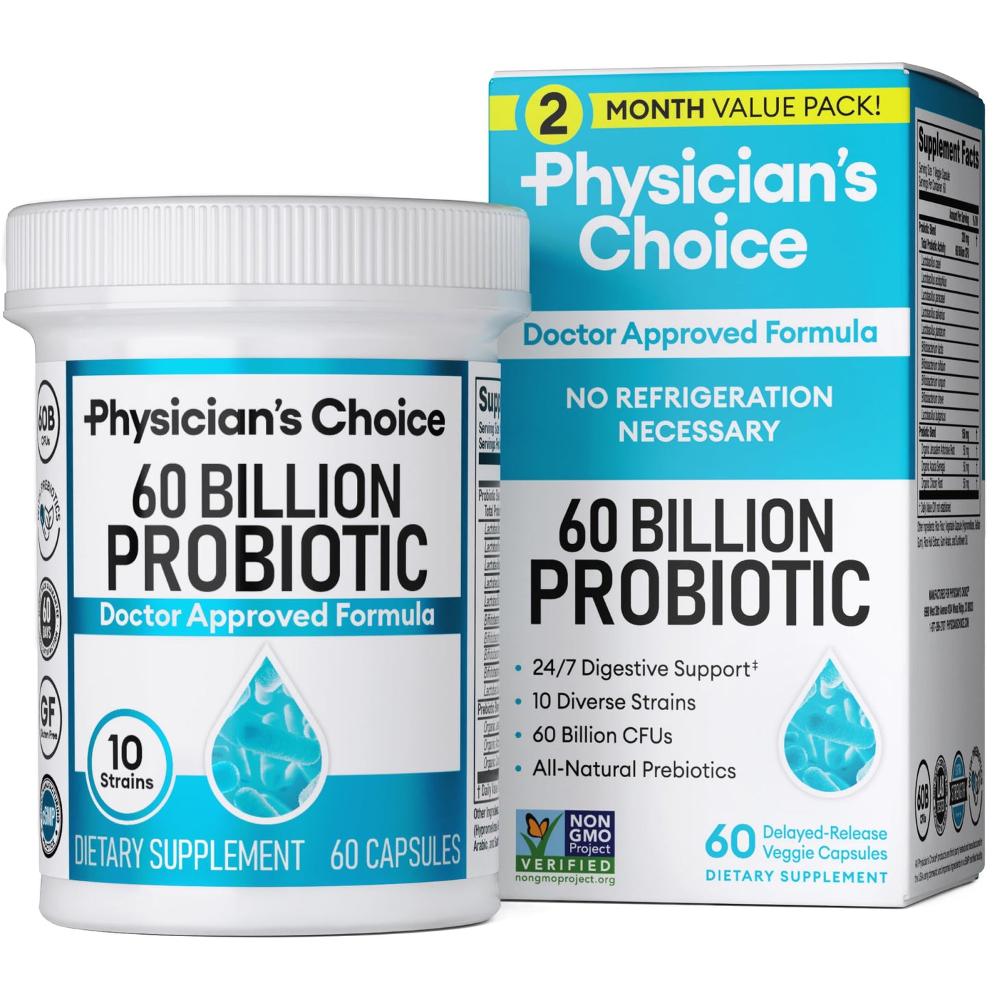 Physician's CHOICE Probiotics Capsule 60 Count