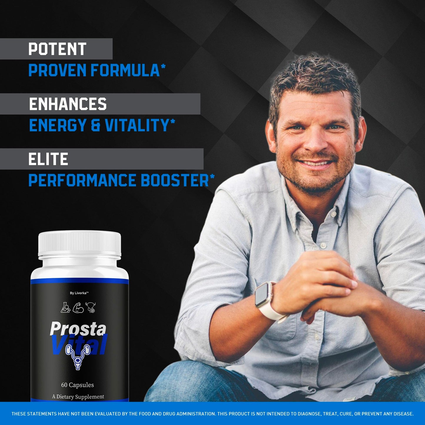 LIVORKA ProstaVital for Men Capsules 60 Count