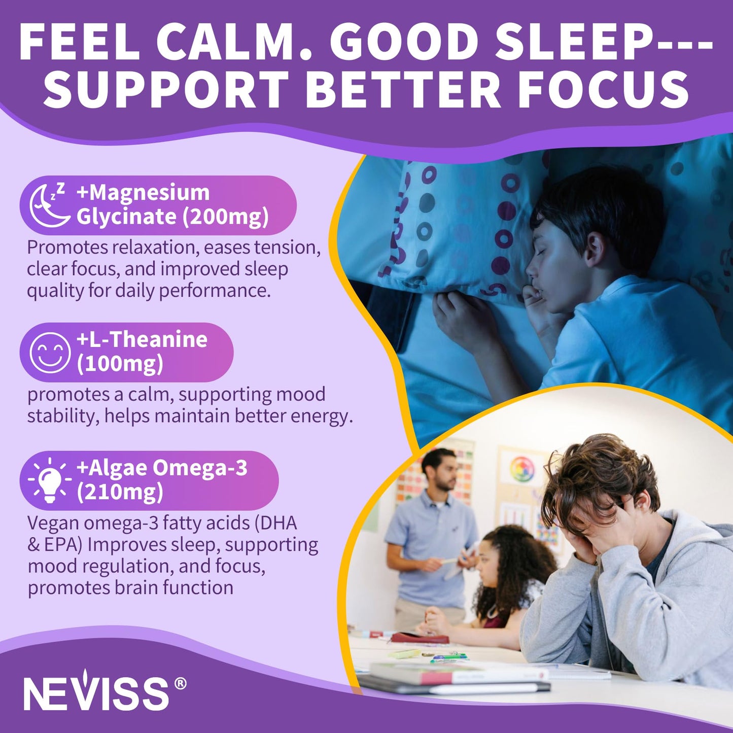 NEVISS Teen Vitamins Methylated Multivitamin Gummies for Girls & Boys 12-17, 60 Count