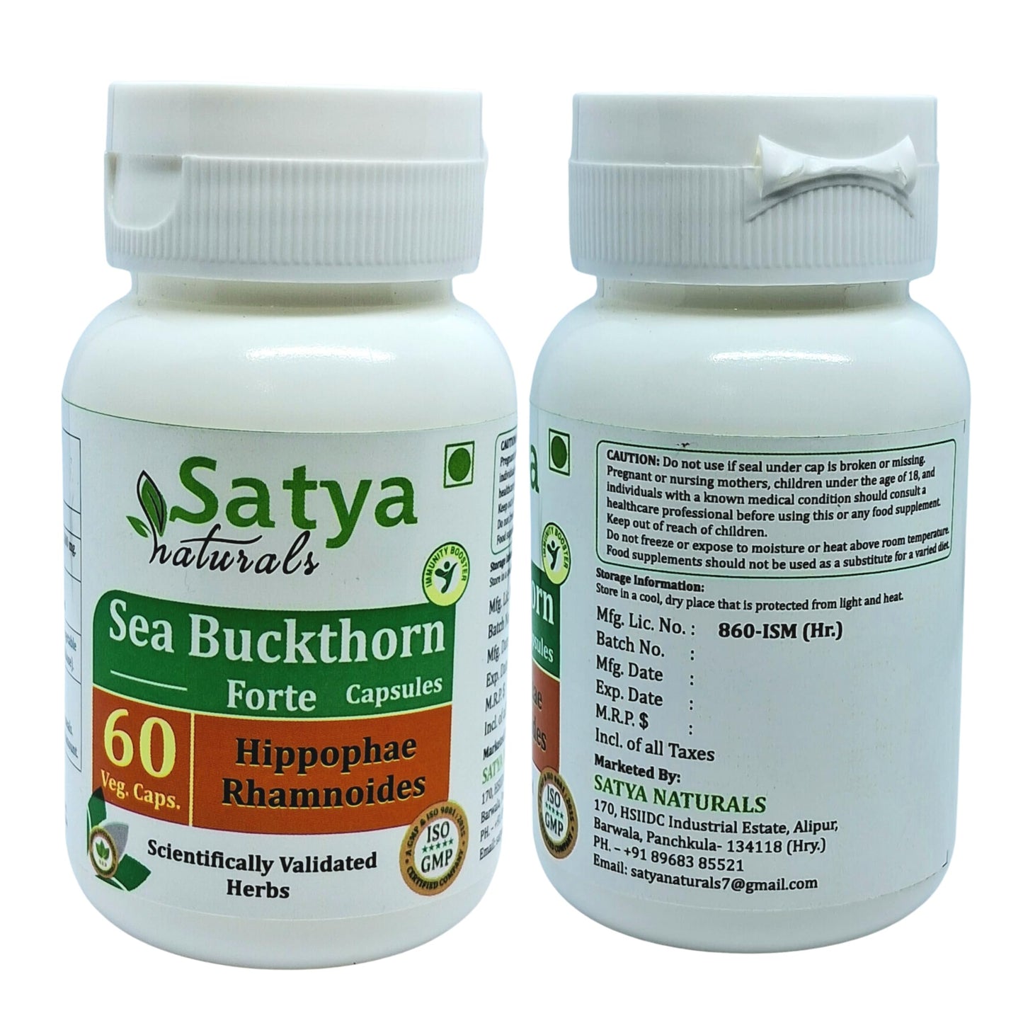 Satya Naturals Sea Buchthorn Forte Capsules 500 mg, 120 Capsules