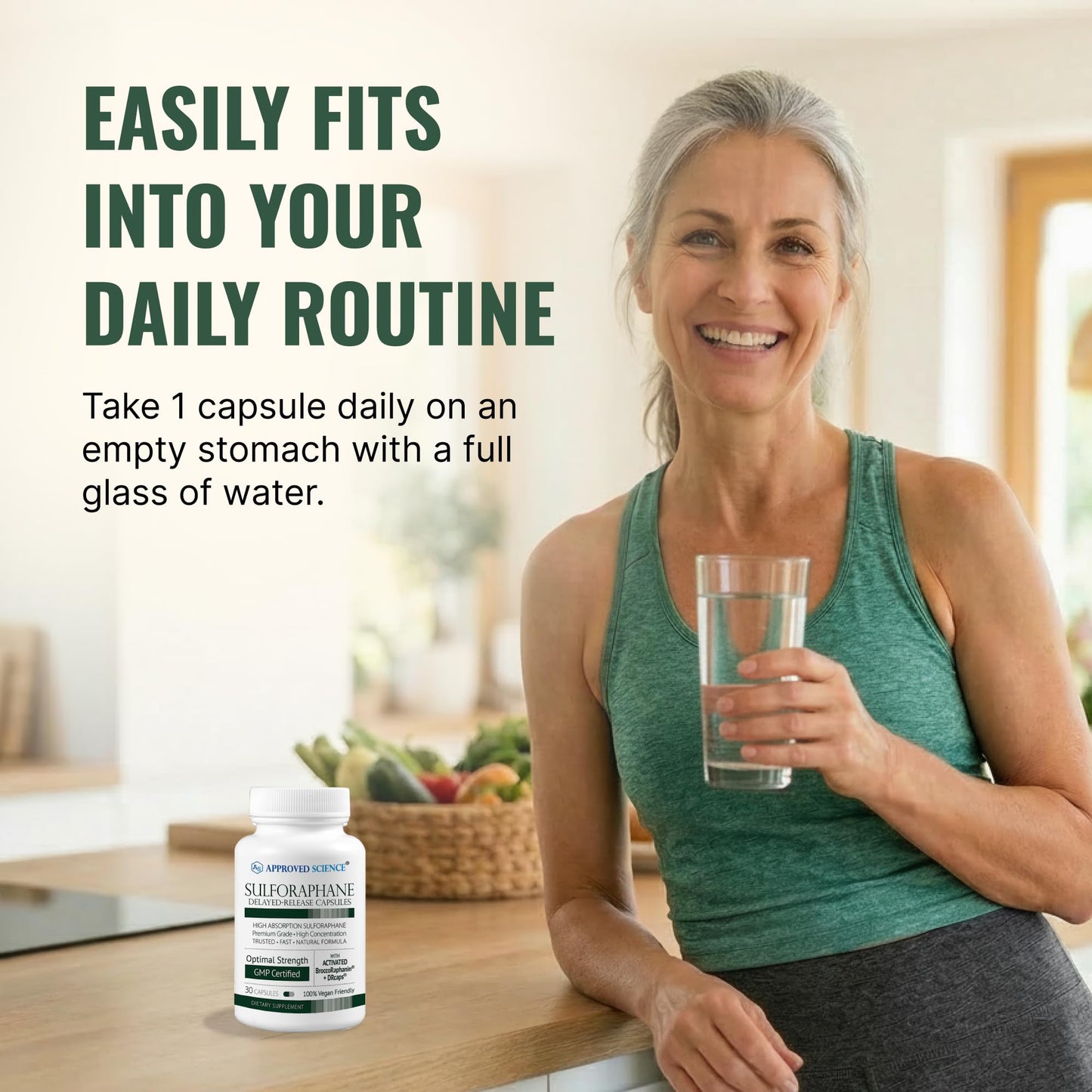 Approved Science Sulforaphane Delayed Release Capsule - 90 Count