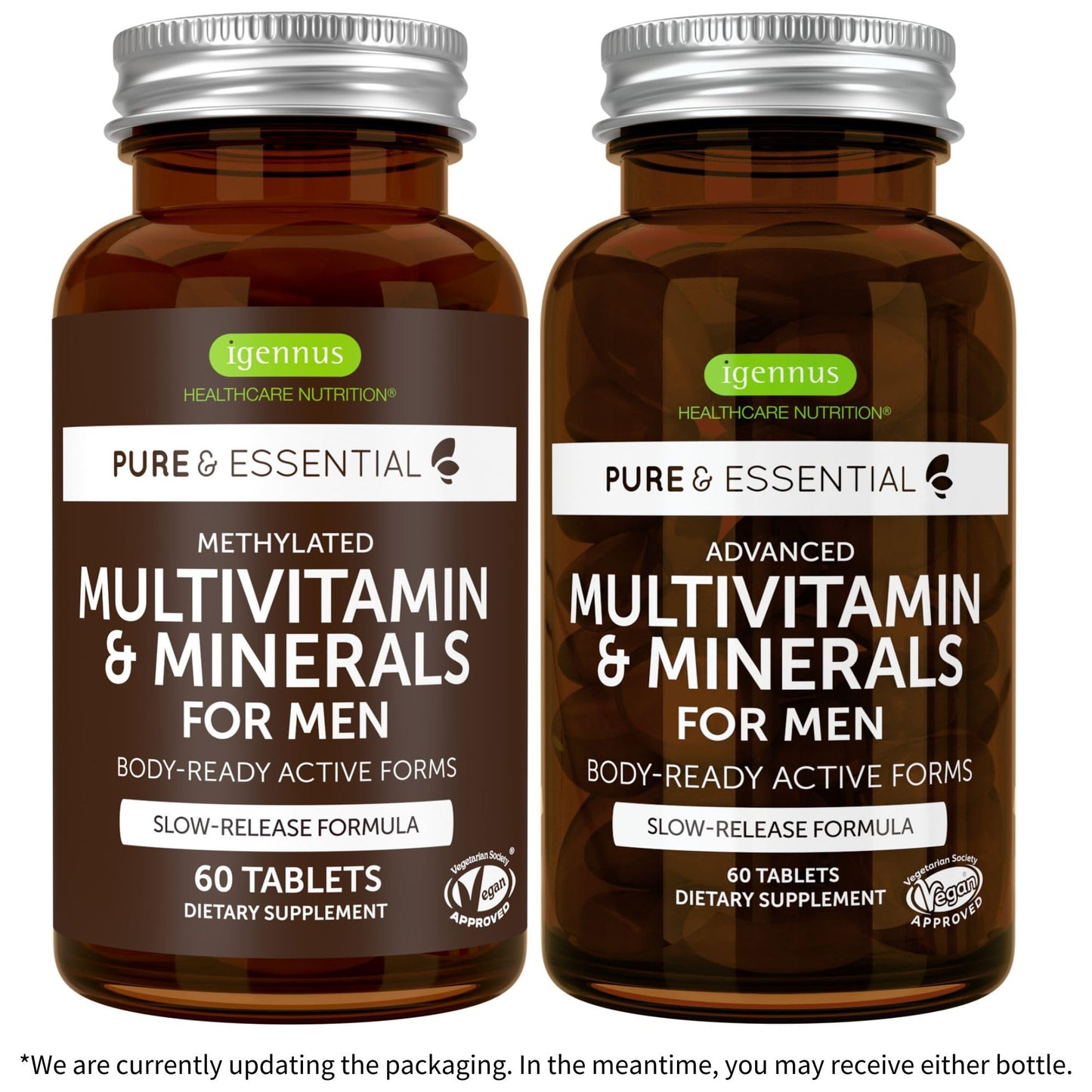 Igennus Healthcare Nutrition Neurobalance + Multivitamin & Minerals for Men Vegan Bundle, High Absorption Zinc, Magnesium & B6 Supplement + Sustained Release Multivitamin Tablet, 2 Tablets