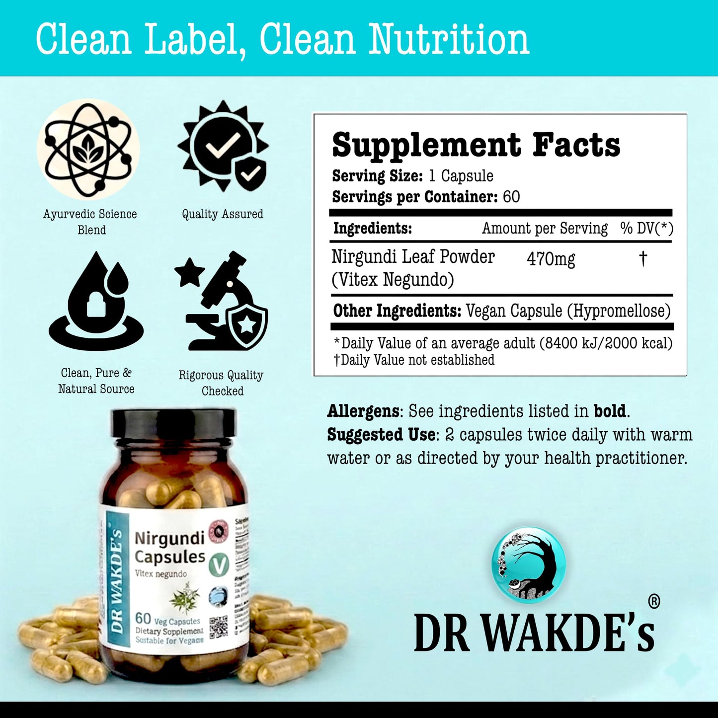 DR WAKDE's Nirgundi Capsules 1 Count
