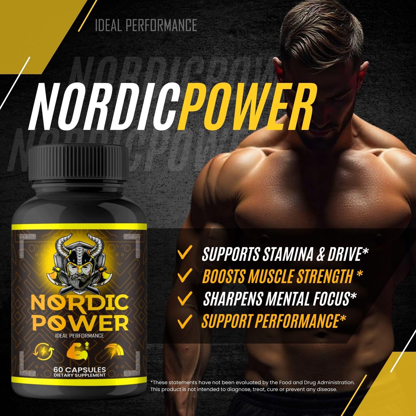 IDEAL PERFORMANCE Nordic Power Capsules 120 Capsules
