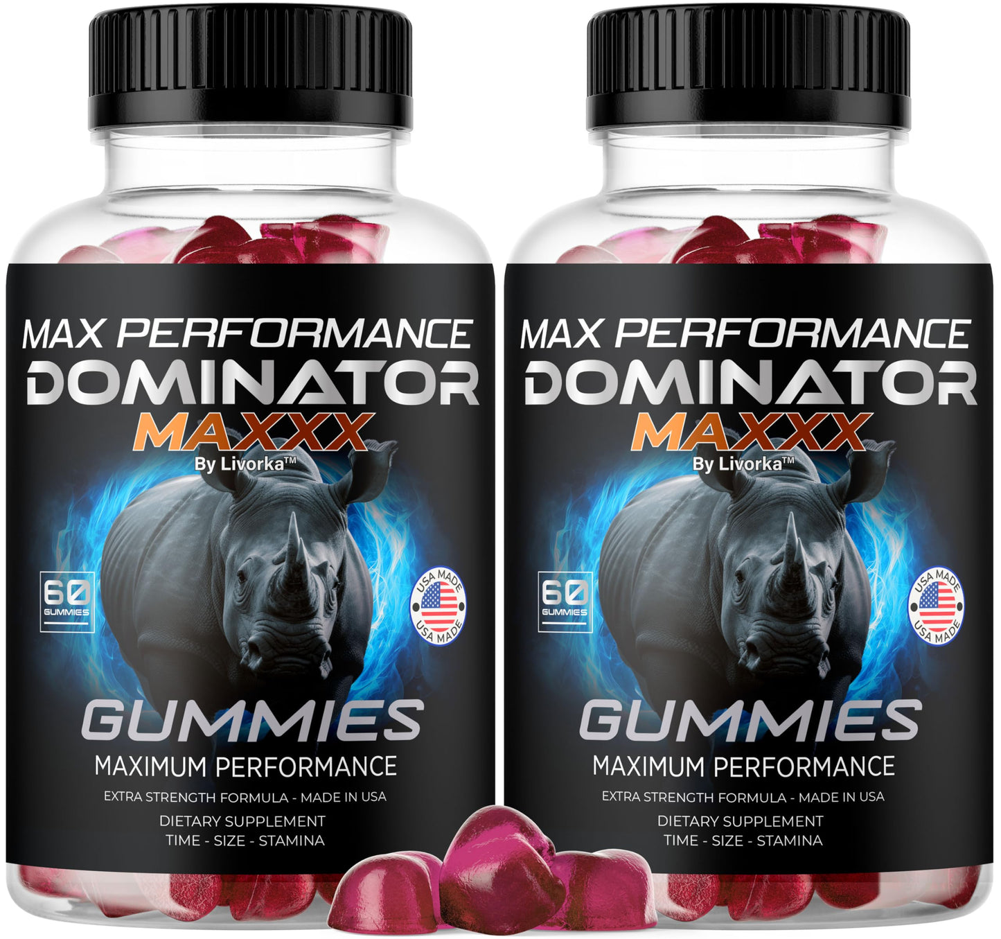 LIVORKA Dominator Maxx Gummies for Men 120 Gummies