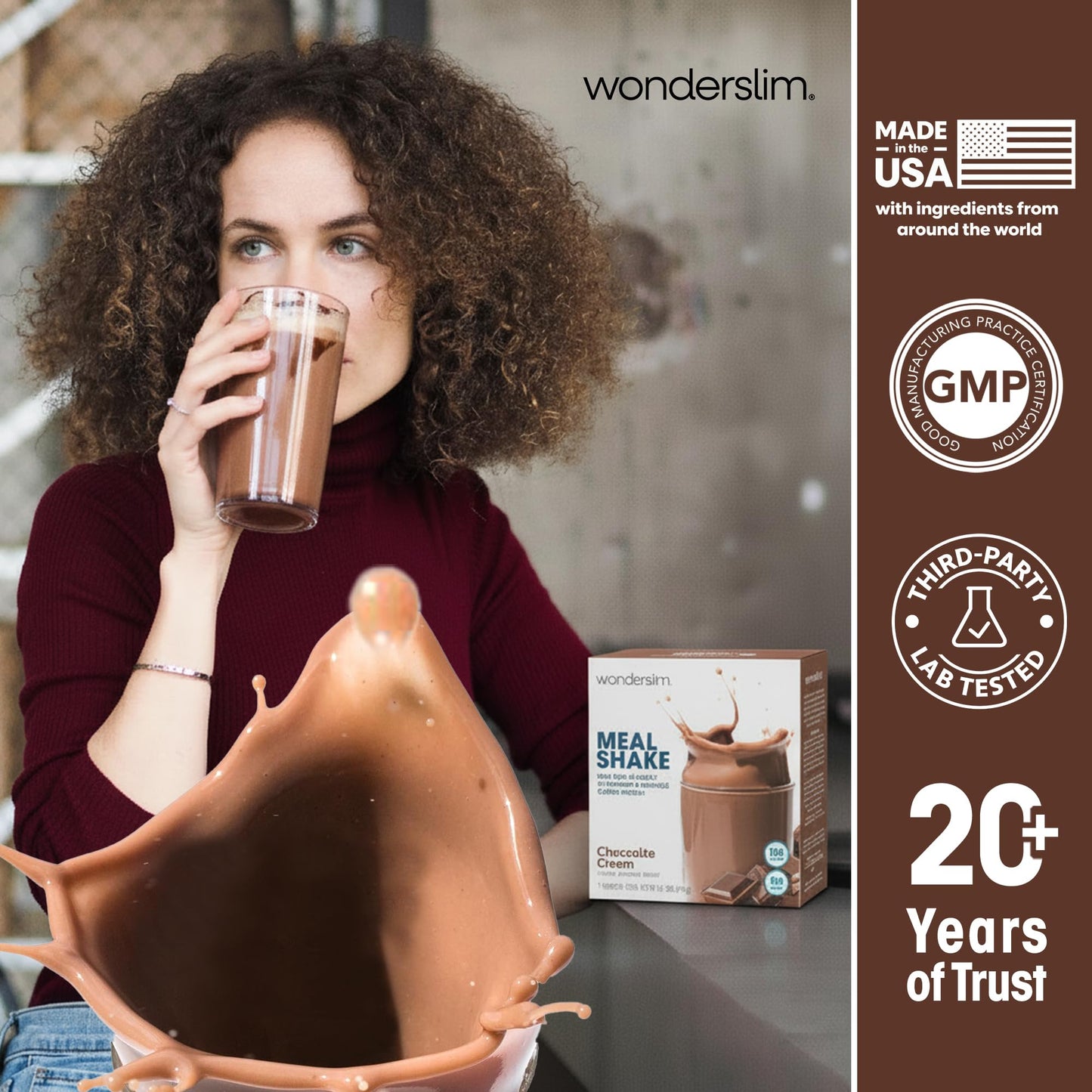 WonderSlim Protein Meal Replacement Shake Powder 6.7 oz