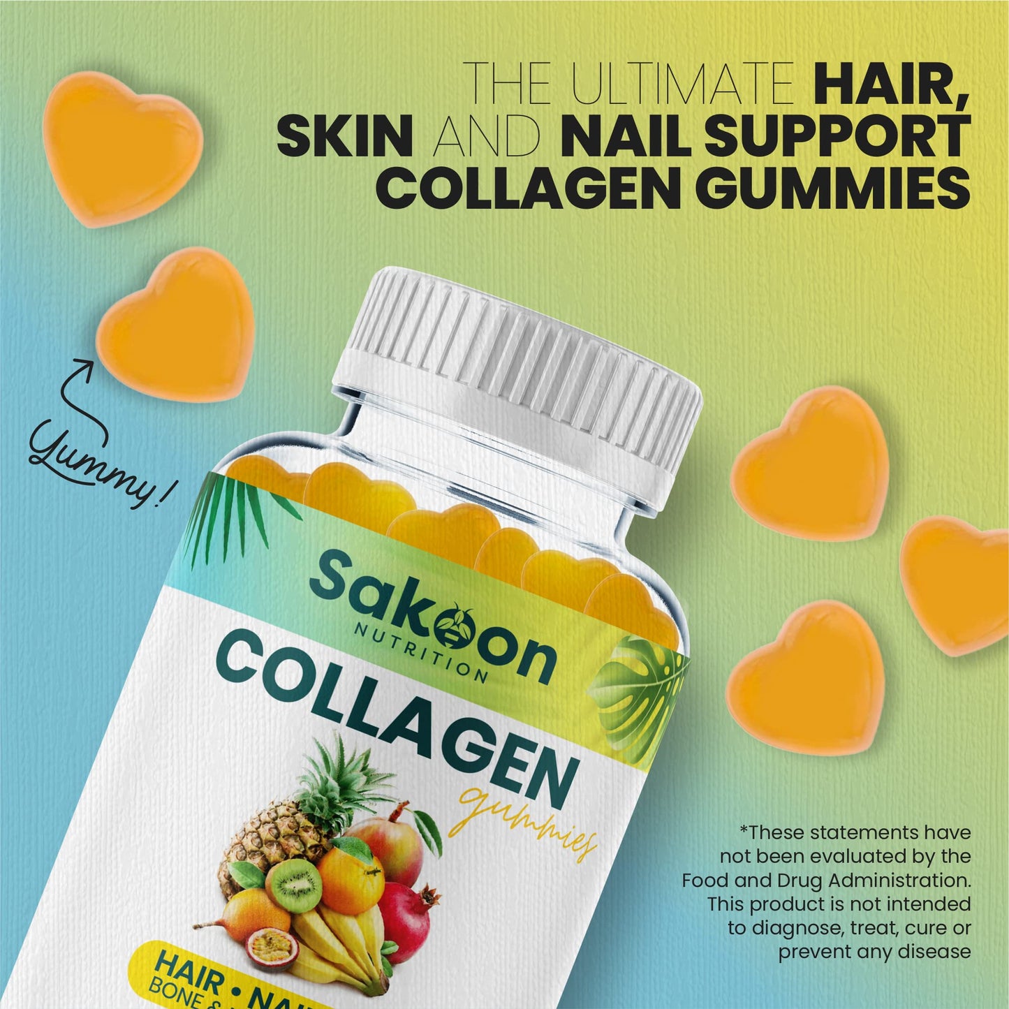 Sakoon nutrition Collagen Gummies for Women and Men 60 Count