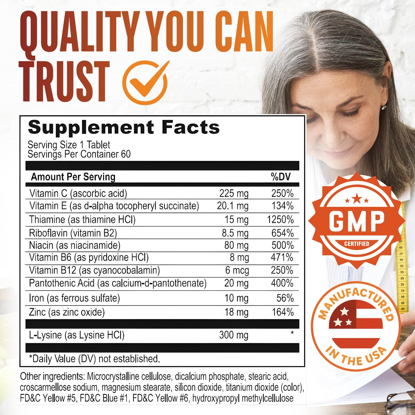 Apetigen Appetite Stimulant for Weight Gain – Multivitamin with Iron, Zinc, L-Lysine & B-Complex – Appetite Booster Tablets for Adults & Kids 12+ – Sugar Free, No Fish Oil, 60 Tablets