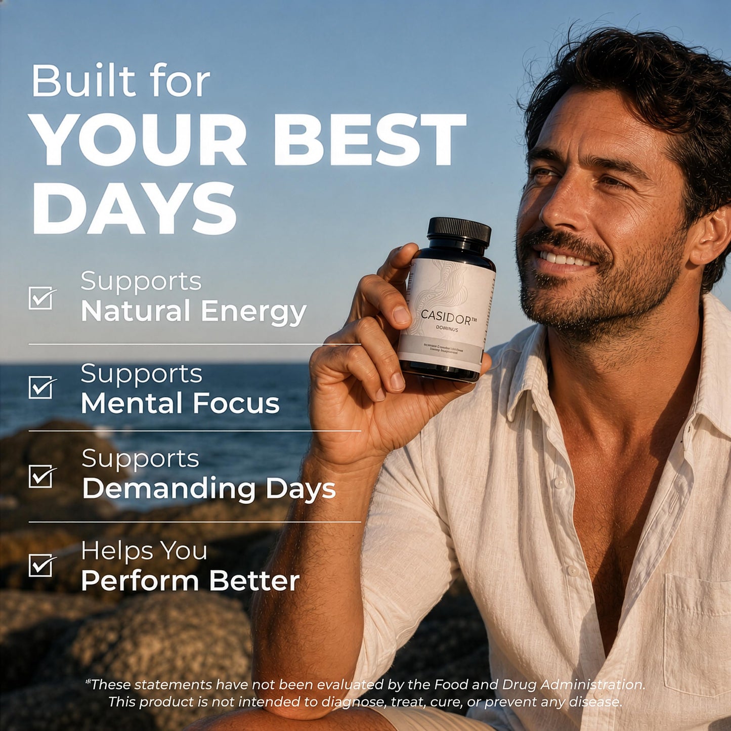 CASIDOR Dominus Multivitamin for Men Capsule 120 Count
