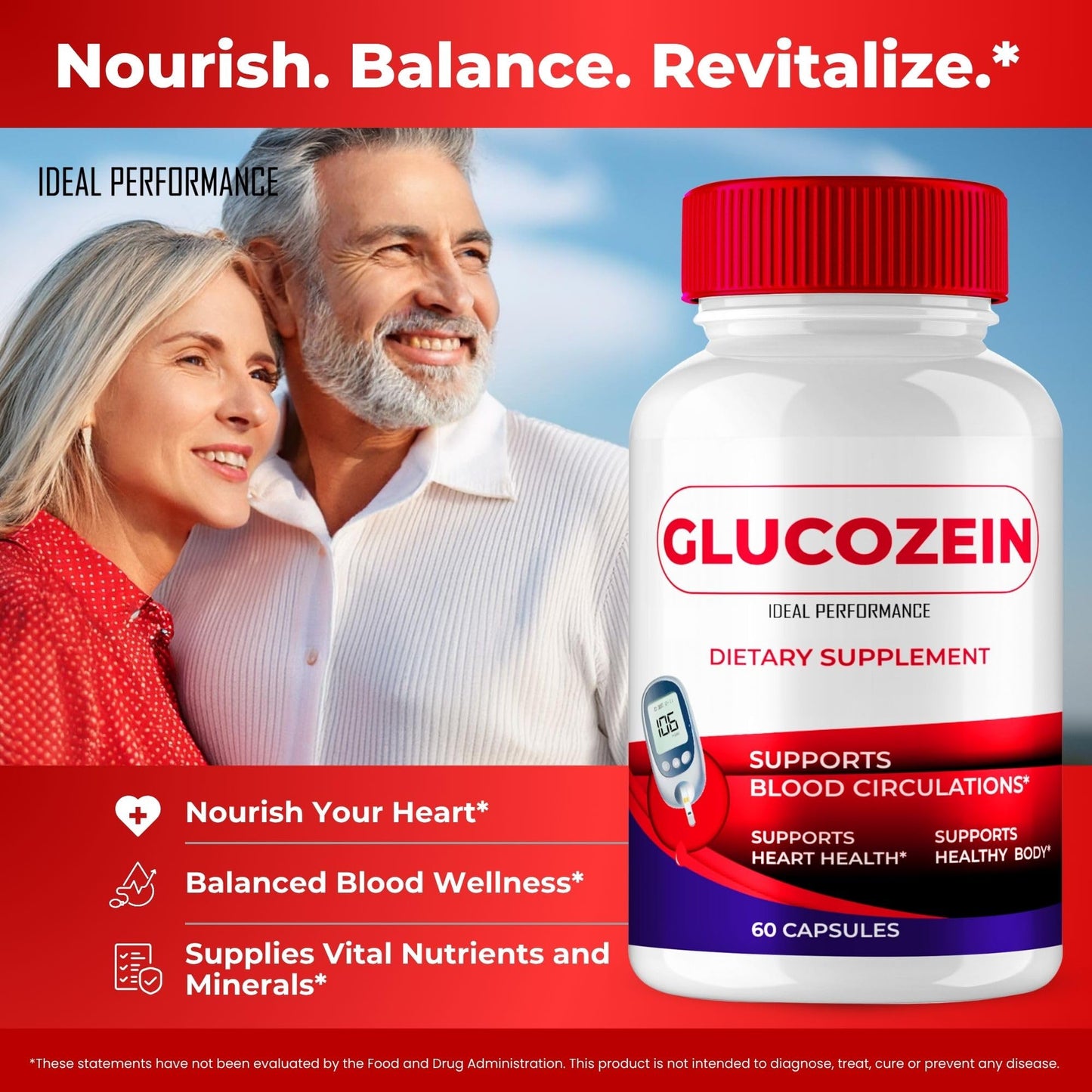 IDEAL PERFORMANCE Glucozein Capsules, 60 Capsules