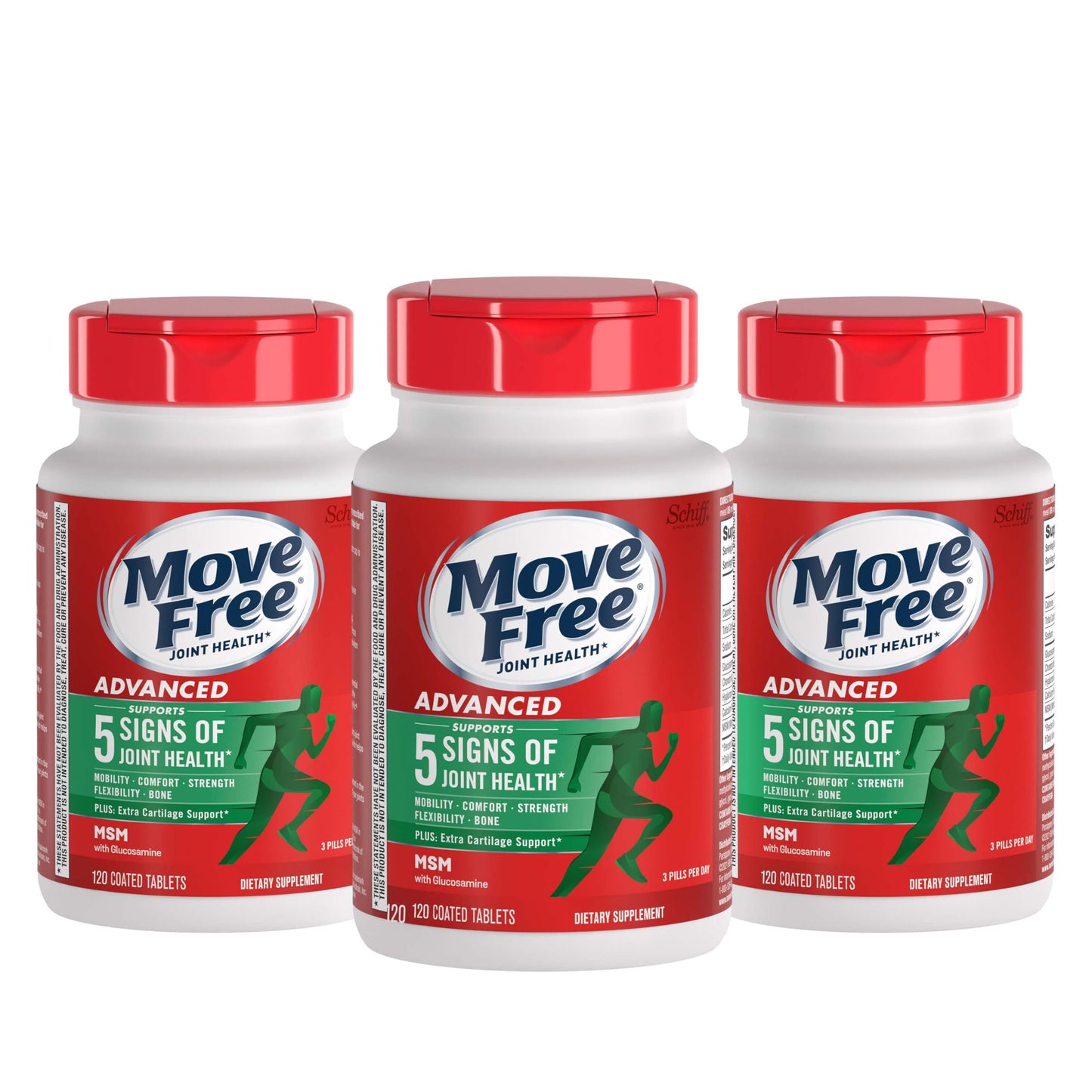 Move Free Advanced Glucosamine Chondroitin MSM Joint Support Supplement Tablets 360 Tablets