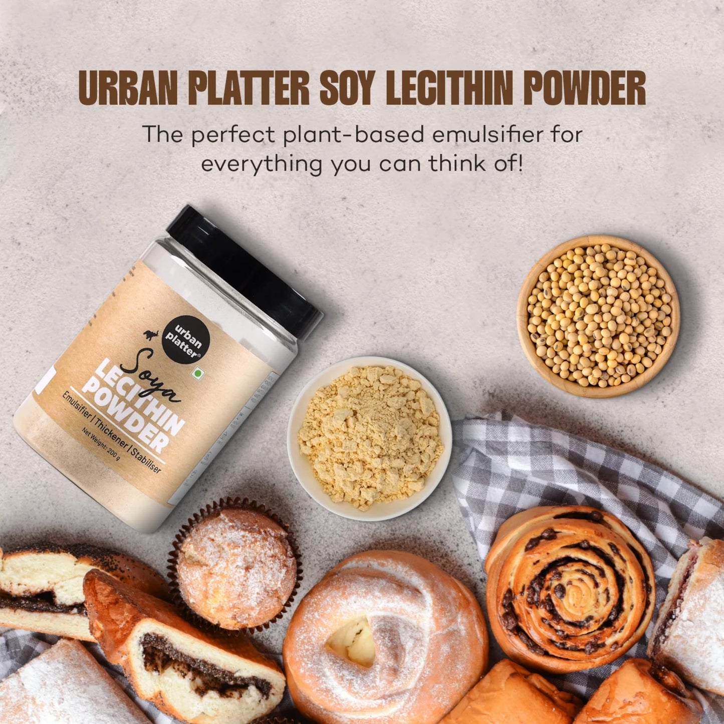Urban Platter Soya Lecithin Powder 7.05 oz