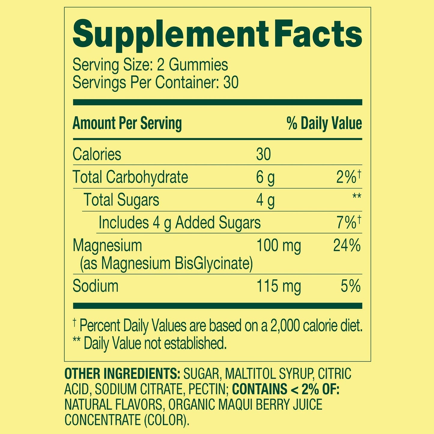 SUREFECT Magnesium Glycinate 100mg Gummies, 60 Count