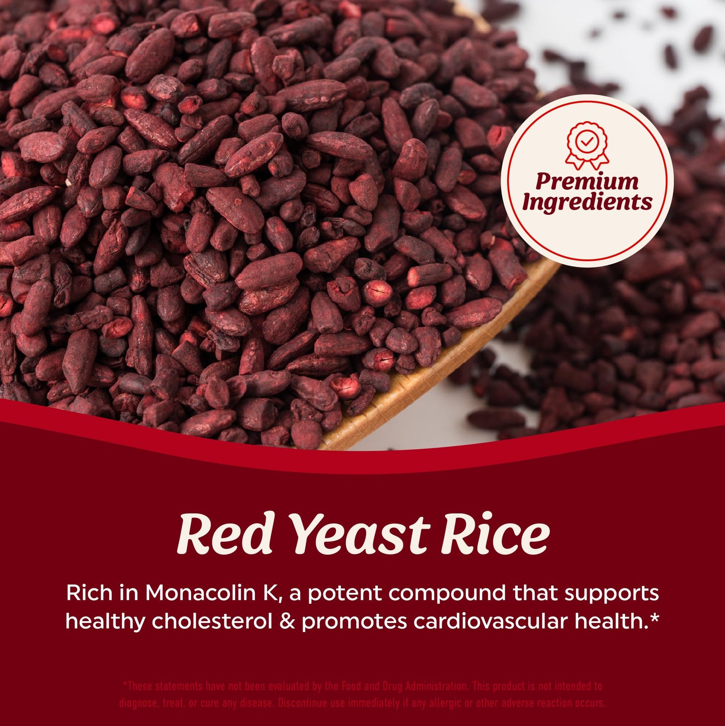 MAV NUTRITION Red Yeast Rice with CoQ10 + Omega-3 for Healthy Cholesterol Support Capsule, 90 Count