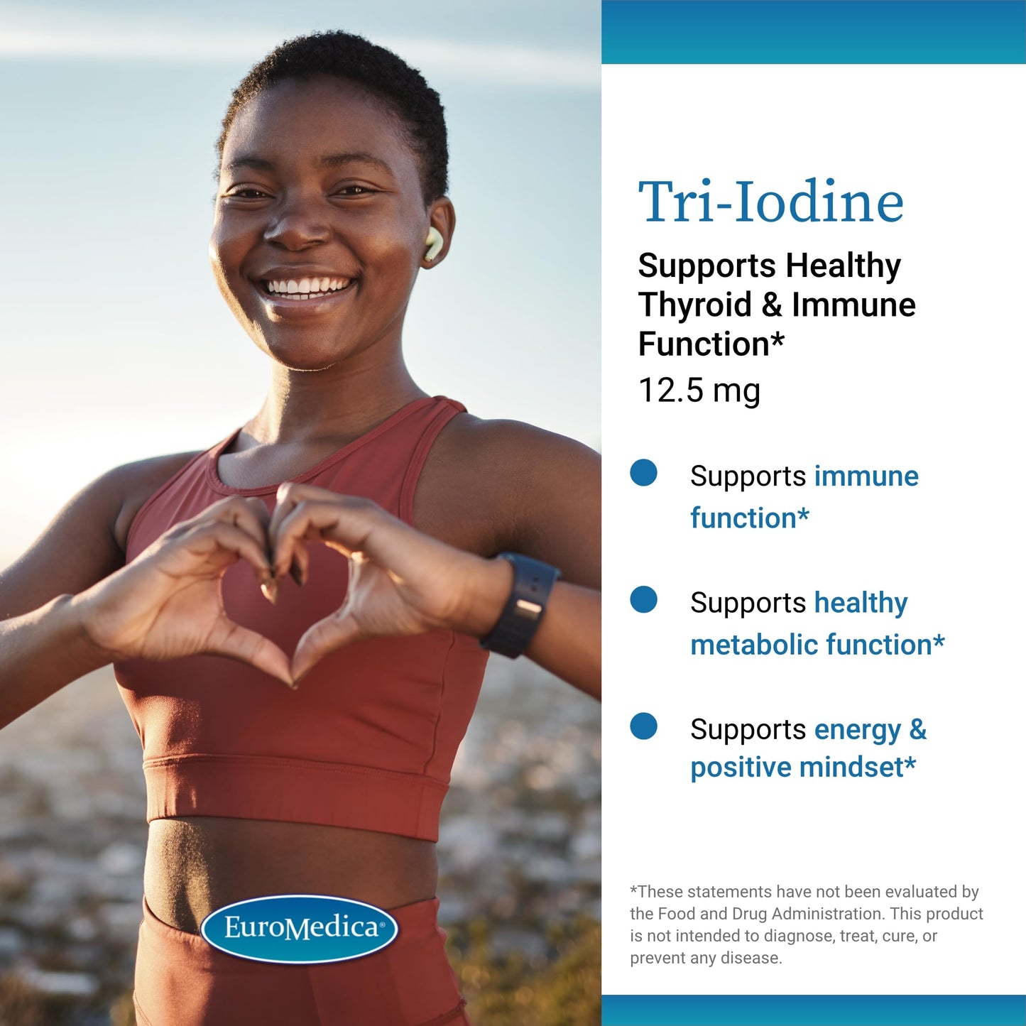 EuroMedica Tri-Iodine 12.5 mg Capsules, 90 Count