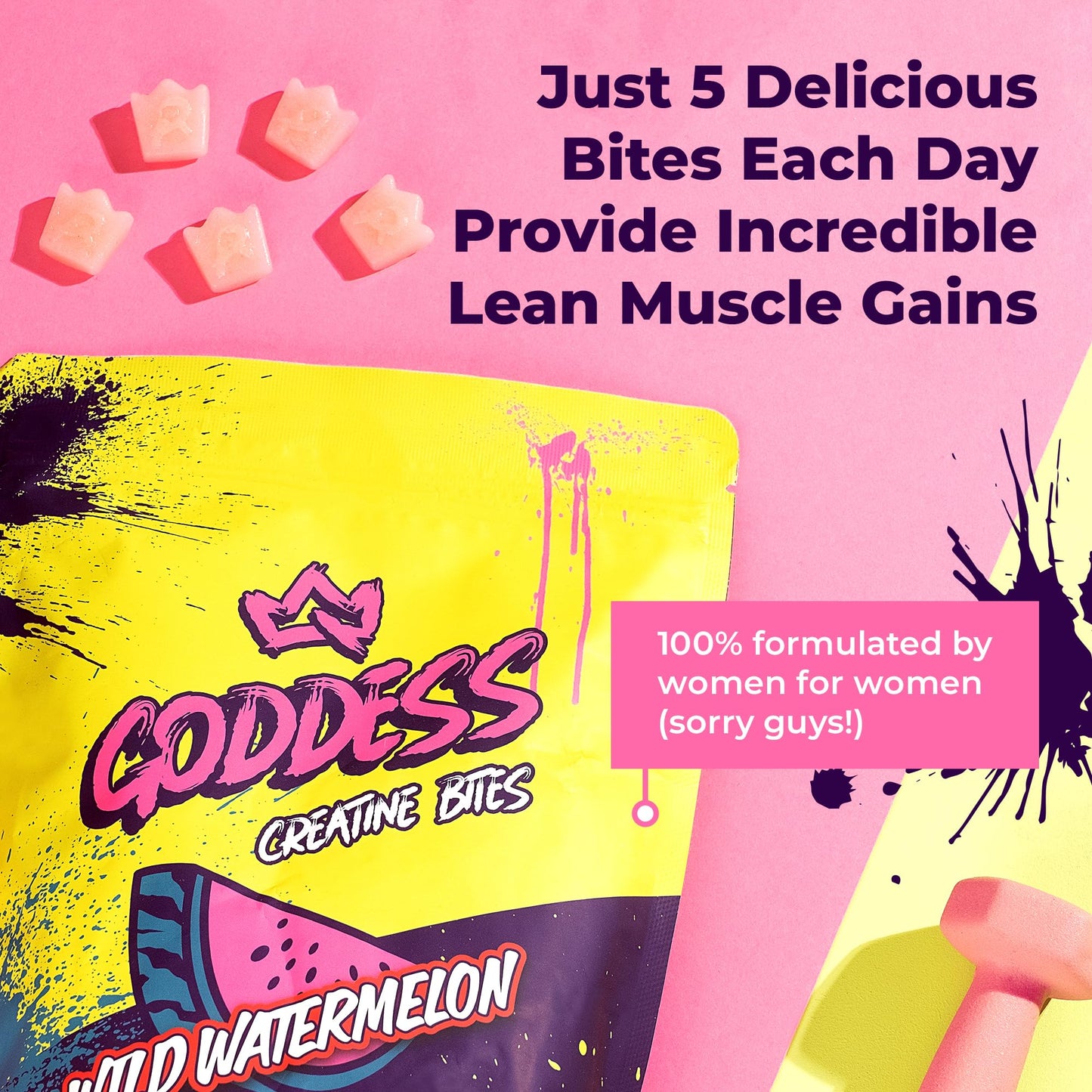 Primal Queen Goddess Creatine Gummies 150 Bites