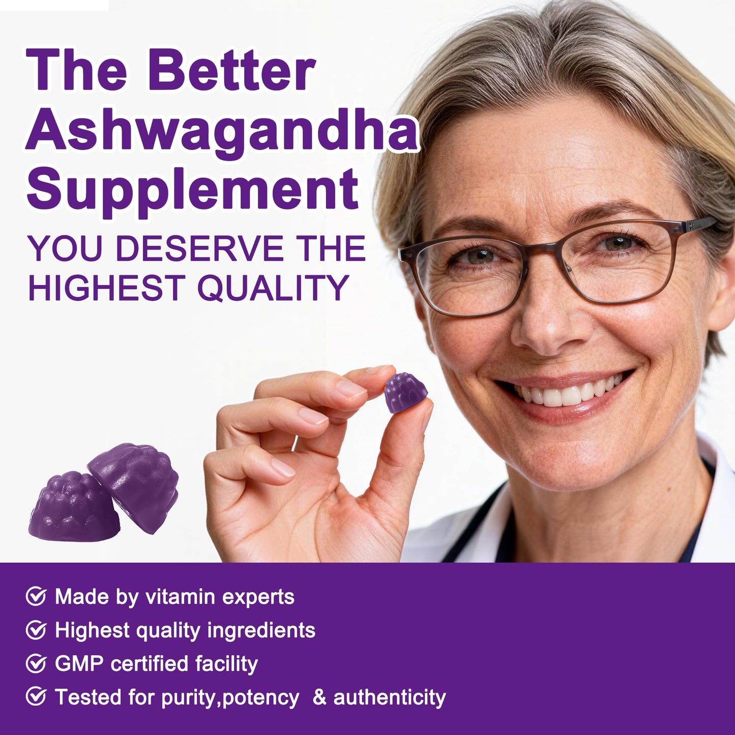 NUTRAGOGO Ashwagandha Gummies & Vitamin D3 Gummies, 120 Gummies