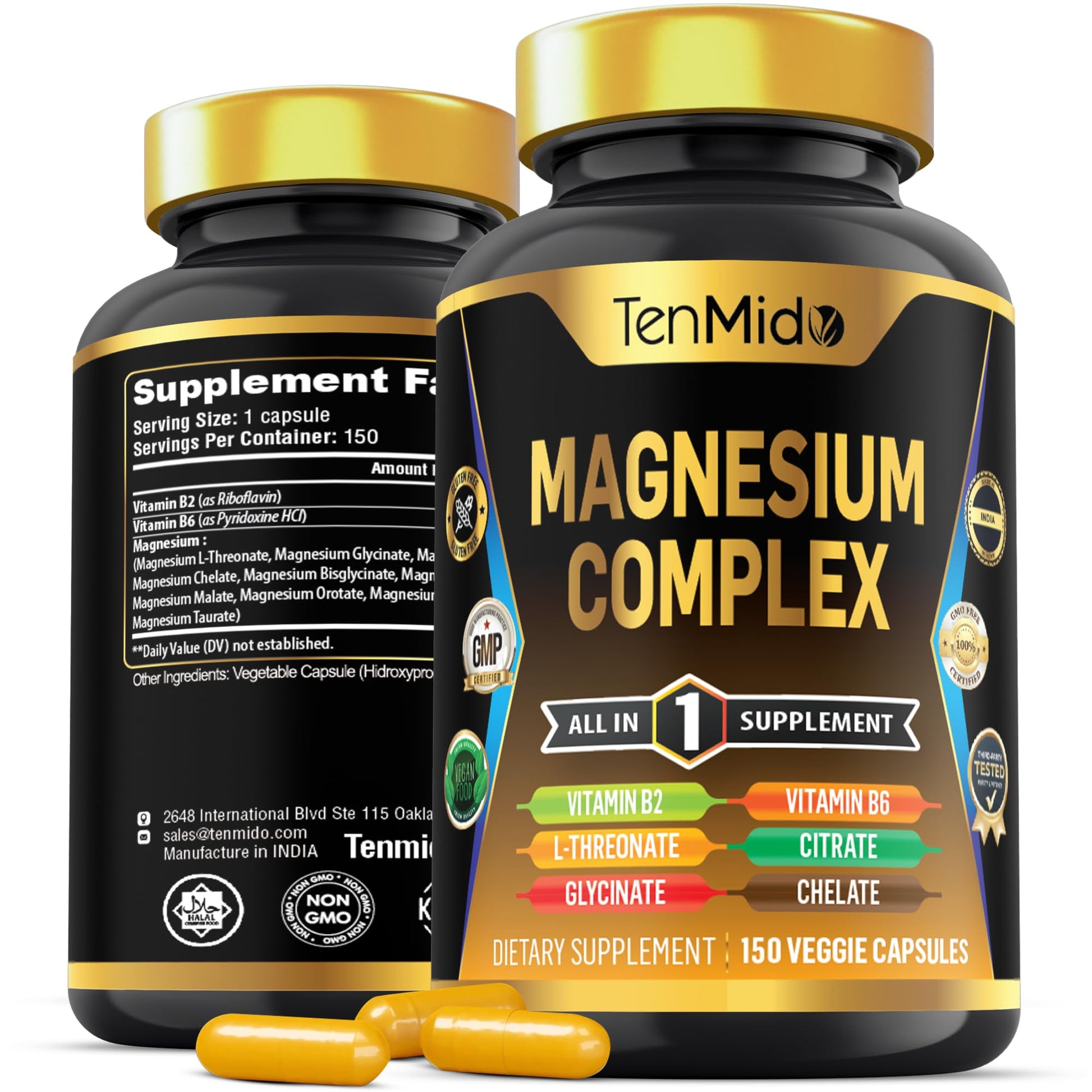 Tenmido Magnesium Complex Capsule, 150 Capsules
