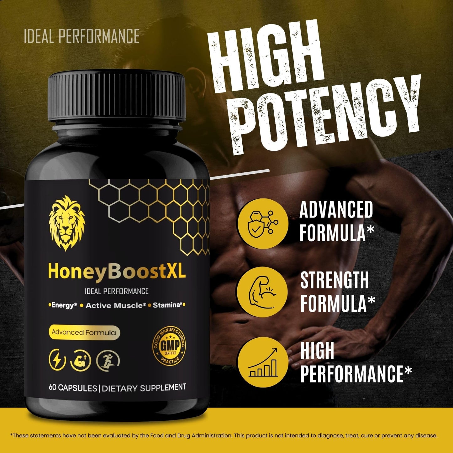IDEAL PERFORMANCE Honey Boost XL Capsules 180 Capsules