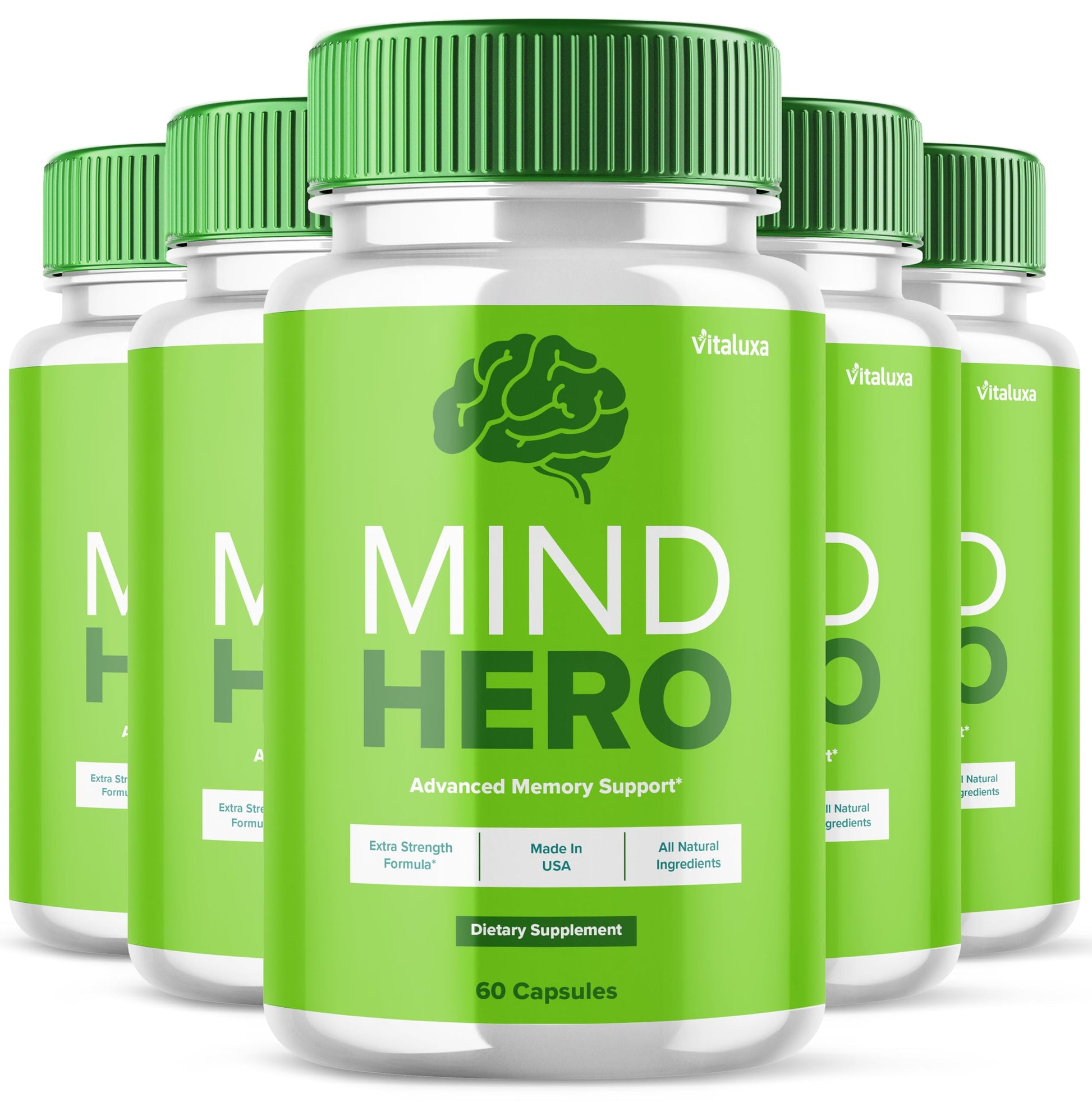 Vitaluxa Mind Hero Brain Supplement Capsules 300