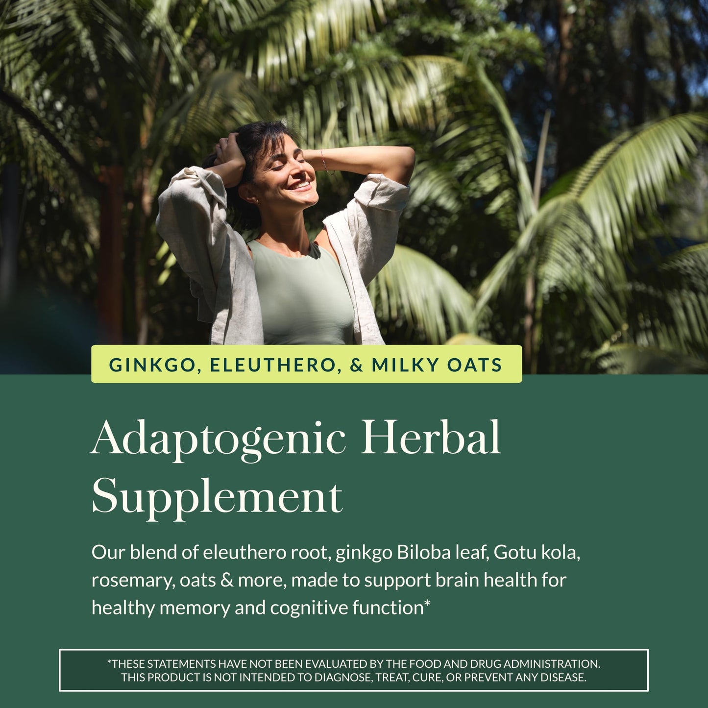 Gaia Herbs Mental Alertness Brain Support Capsules, 60 Count