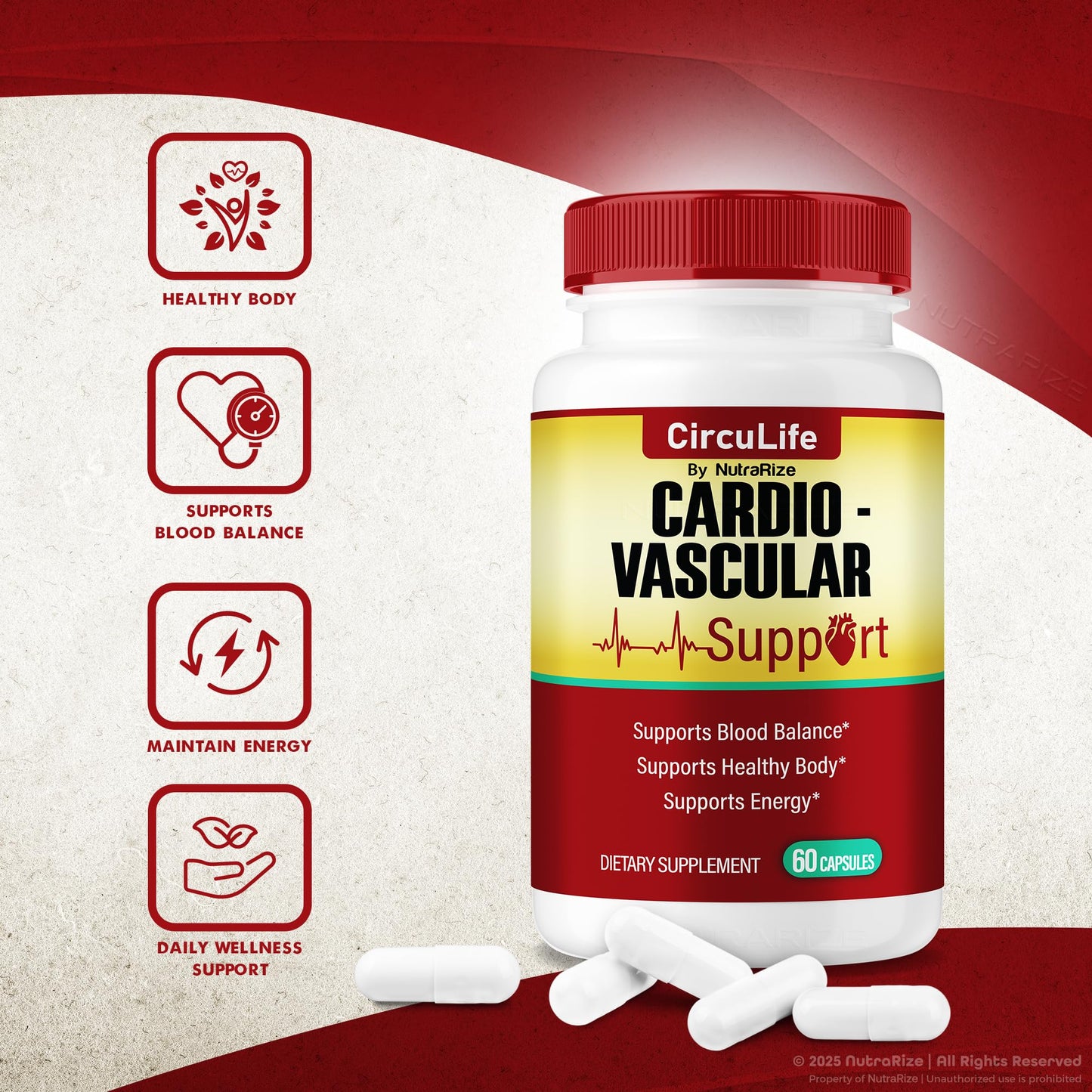 NutraRize Circulife Capsules, 120 Capsules