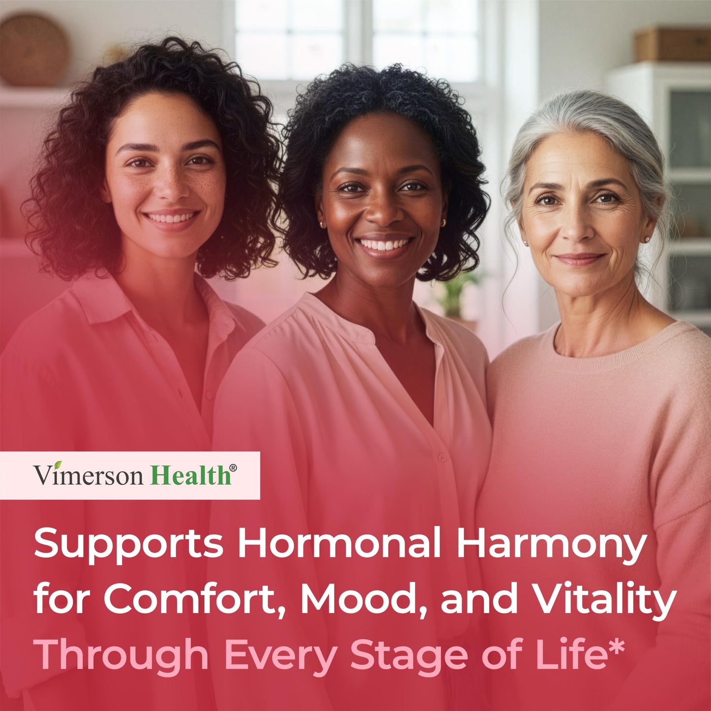 Vimerson Health Hormone Harmony for Women with Black Cohosh, Dong Quai & Red Clover – Natural Hormone Balance For Women of All Ages – Supports PMS, Menopause & Mood – Women’s Hormone Balance Supplement 60 Capsules