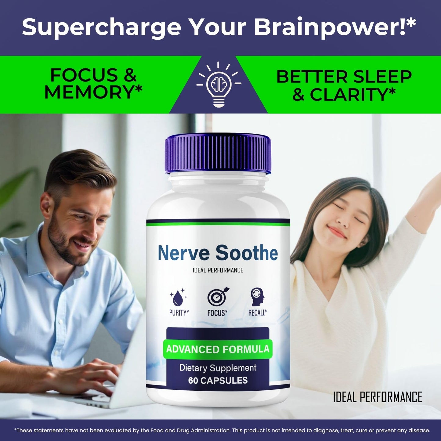IDEAL PERFORMANCE Nerve Soothe 120 Capsules
