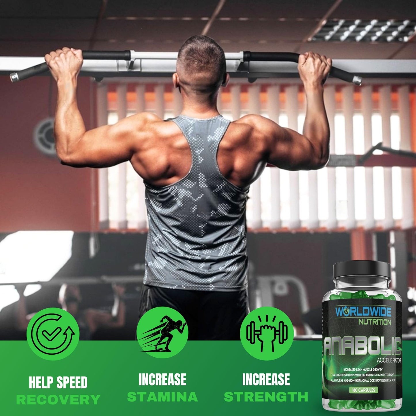 Worldwide Nutrition Anabolic Accelerator Capsules, 180