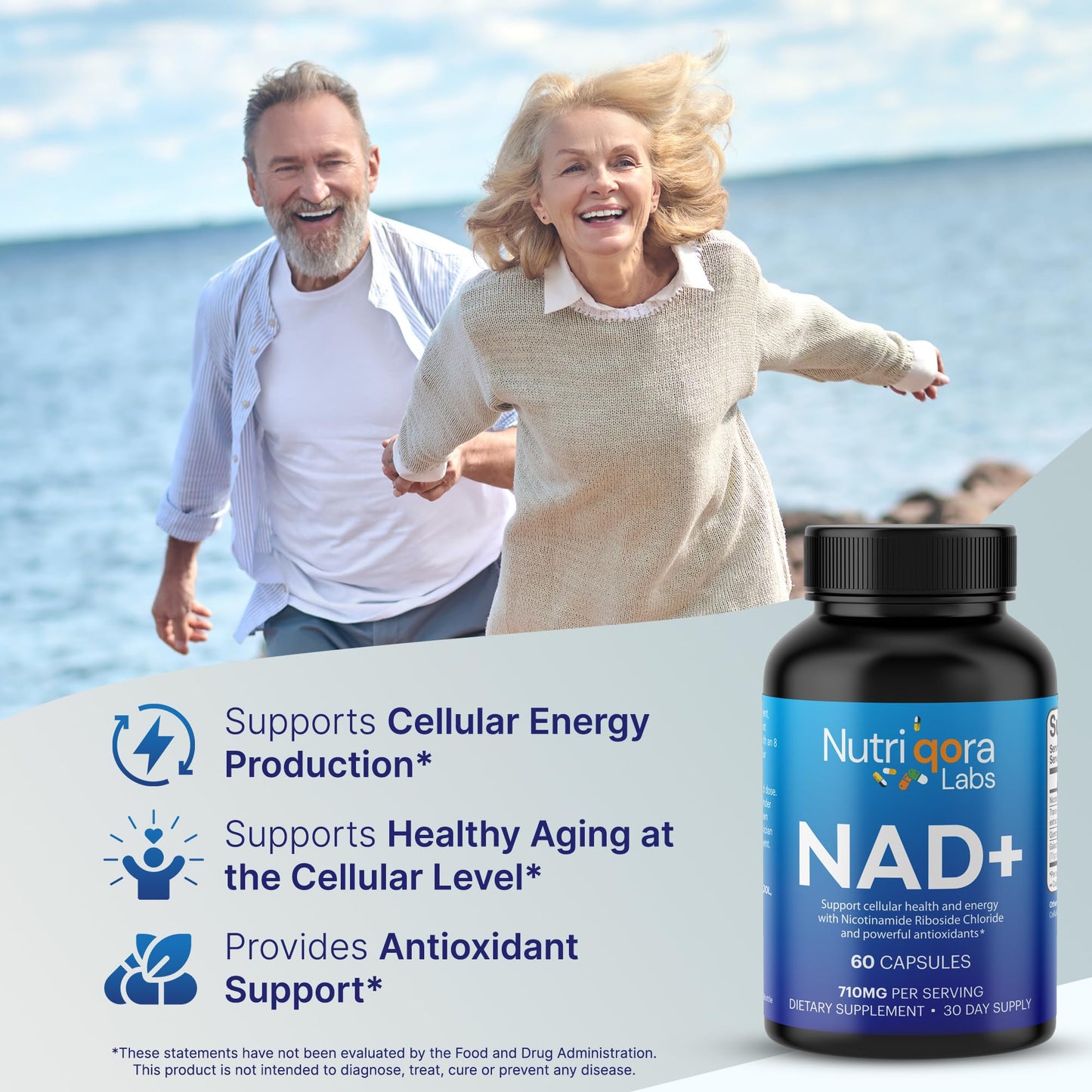 NUTRIQORA LABS NAD Resveratrol Capsule 60 Capsules