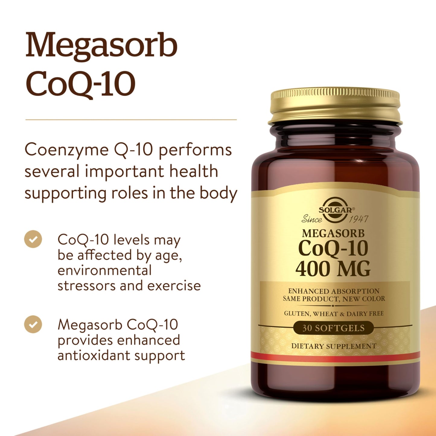 Solgar Megasorb CoQ-10 400 mg Softgels, 60 Count