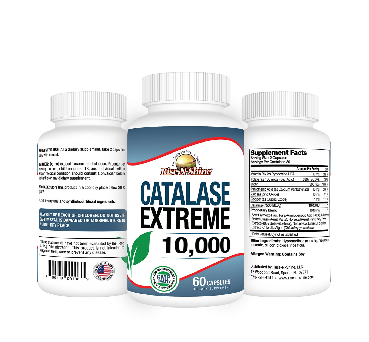 Catalase Extreme 10,000 Catalase Hair Supplement Capsule, 60 Count