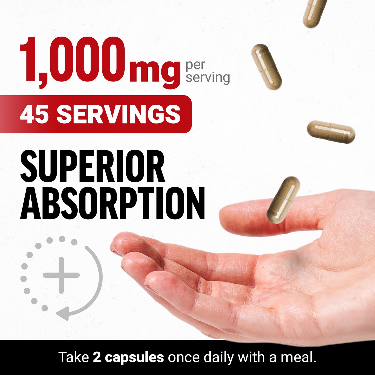 Force Factor Black Maca Root Supplement 1000mg Maca Negra Extract Capsules, 90 Count