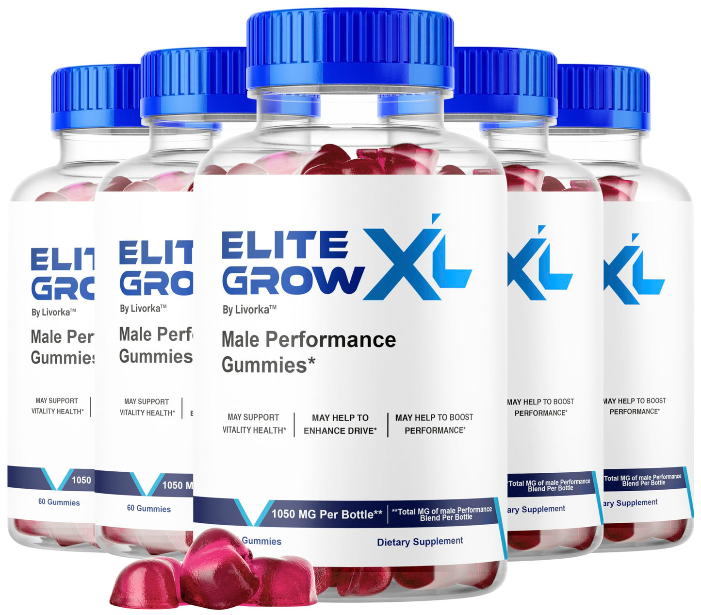 LIVORKA Elite Grow XL Gummies, 300 Gummies