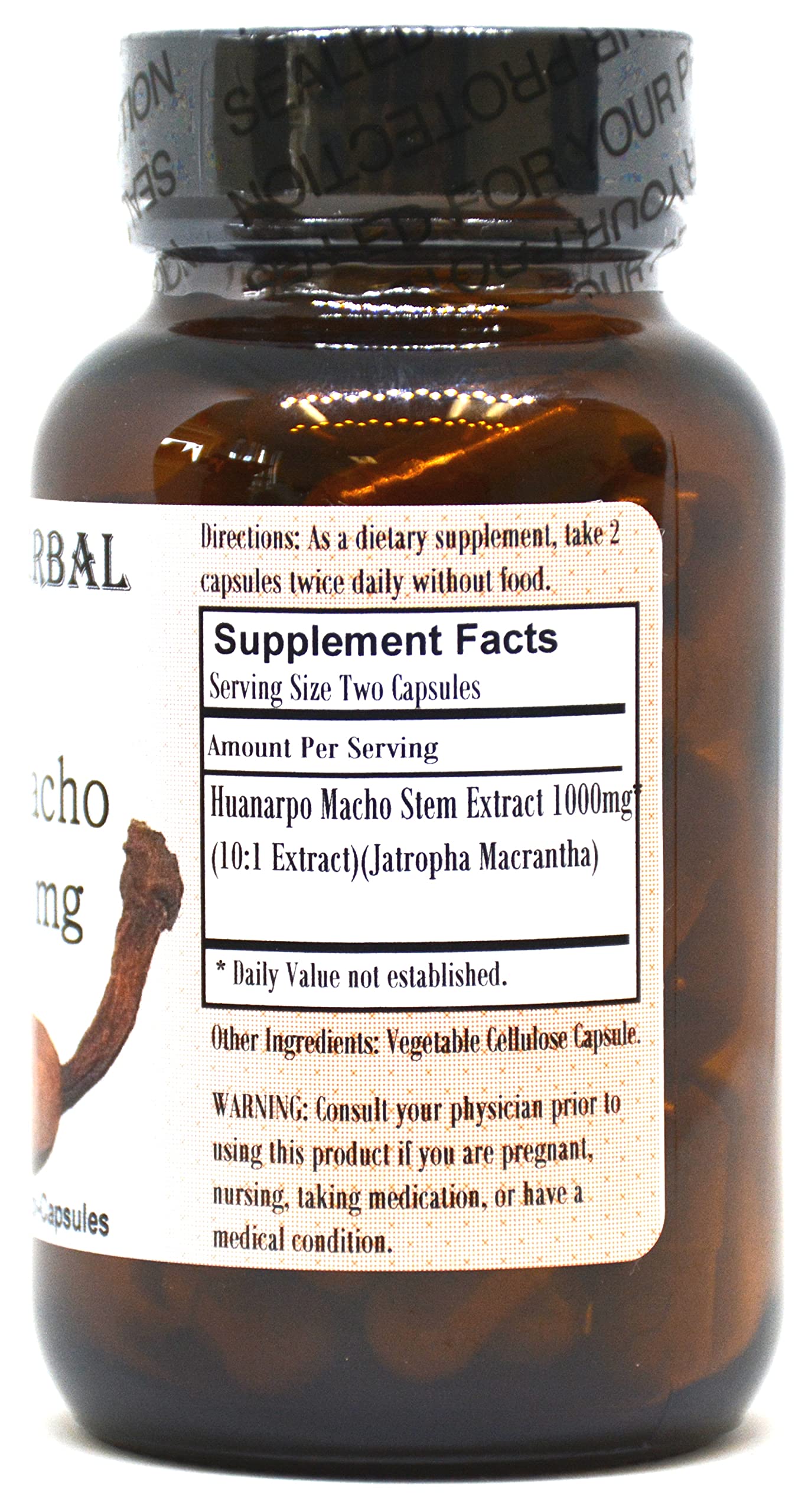 Barlow's Herbal Elixirs Huanarpo Macho 10:1 Extract Capsules, 60 Count