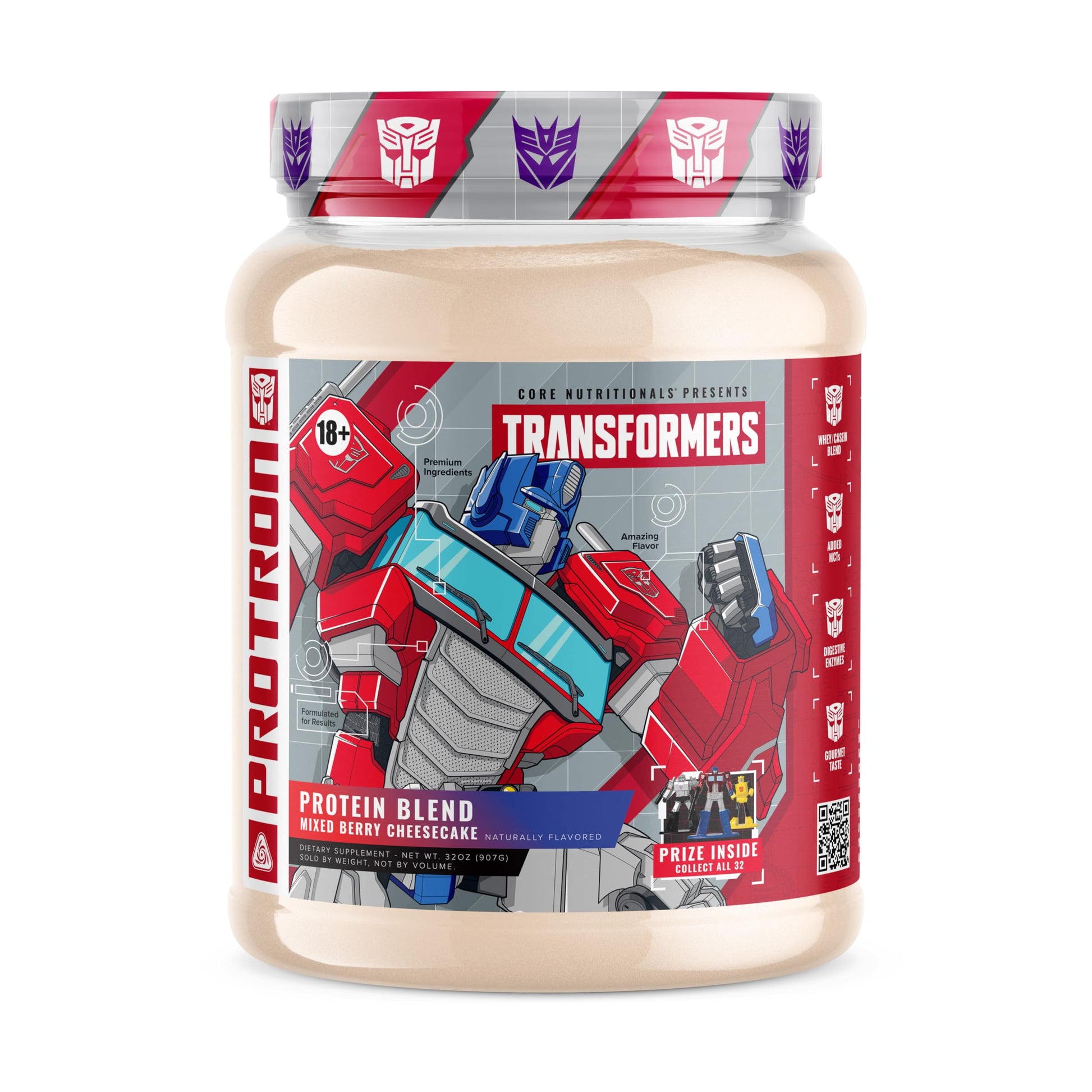 Core Nutritionals Transformers Protron Protein Powder, 32 Servings