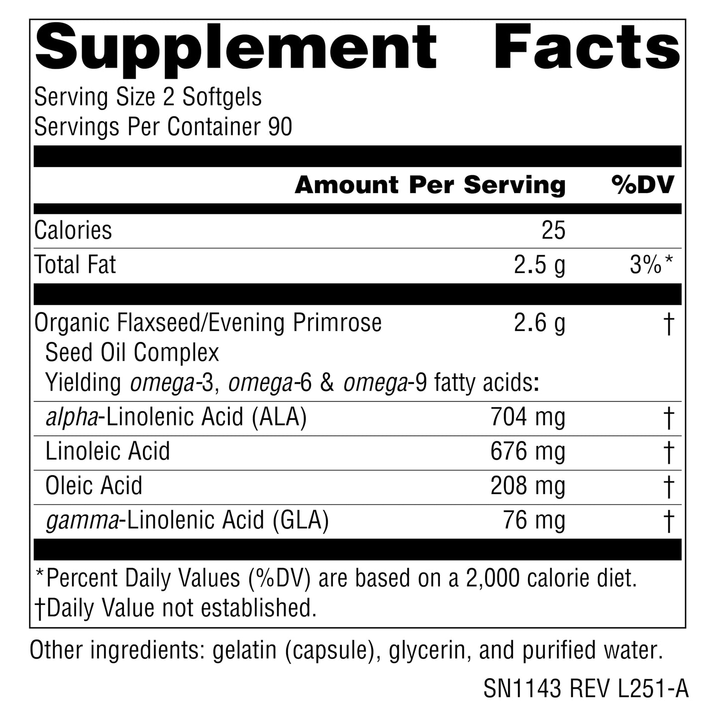 Source Naturals Flax Seed-Primrose Oil 1300mg Softgels 180