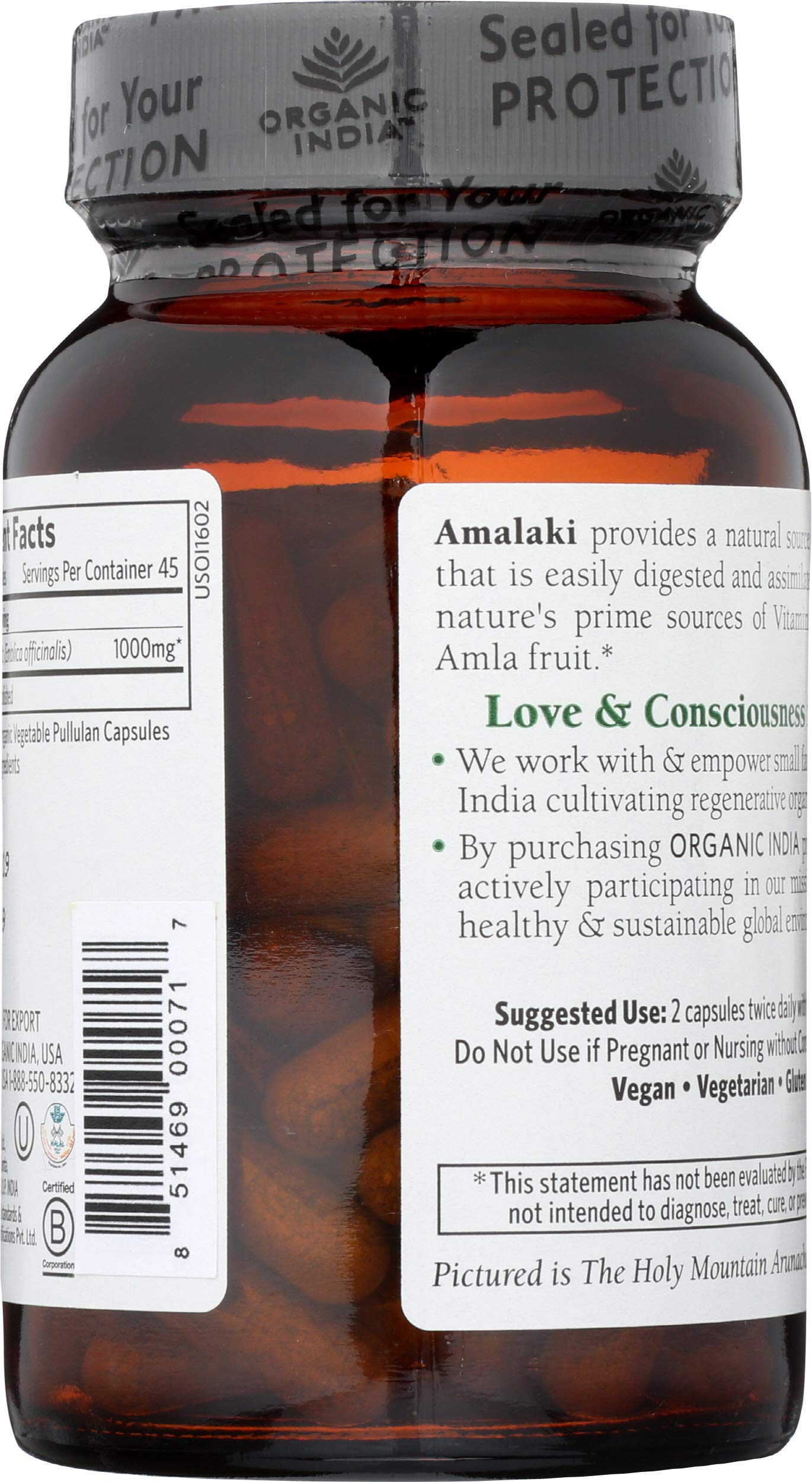 ORGANIC INDIA Amalaki Organic Capsules 90