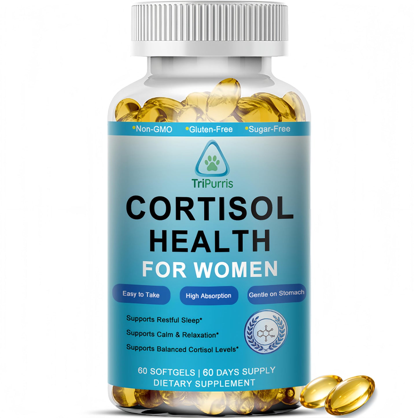 TriPurris Cortisol Balance Support Softgel 60 Count