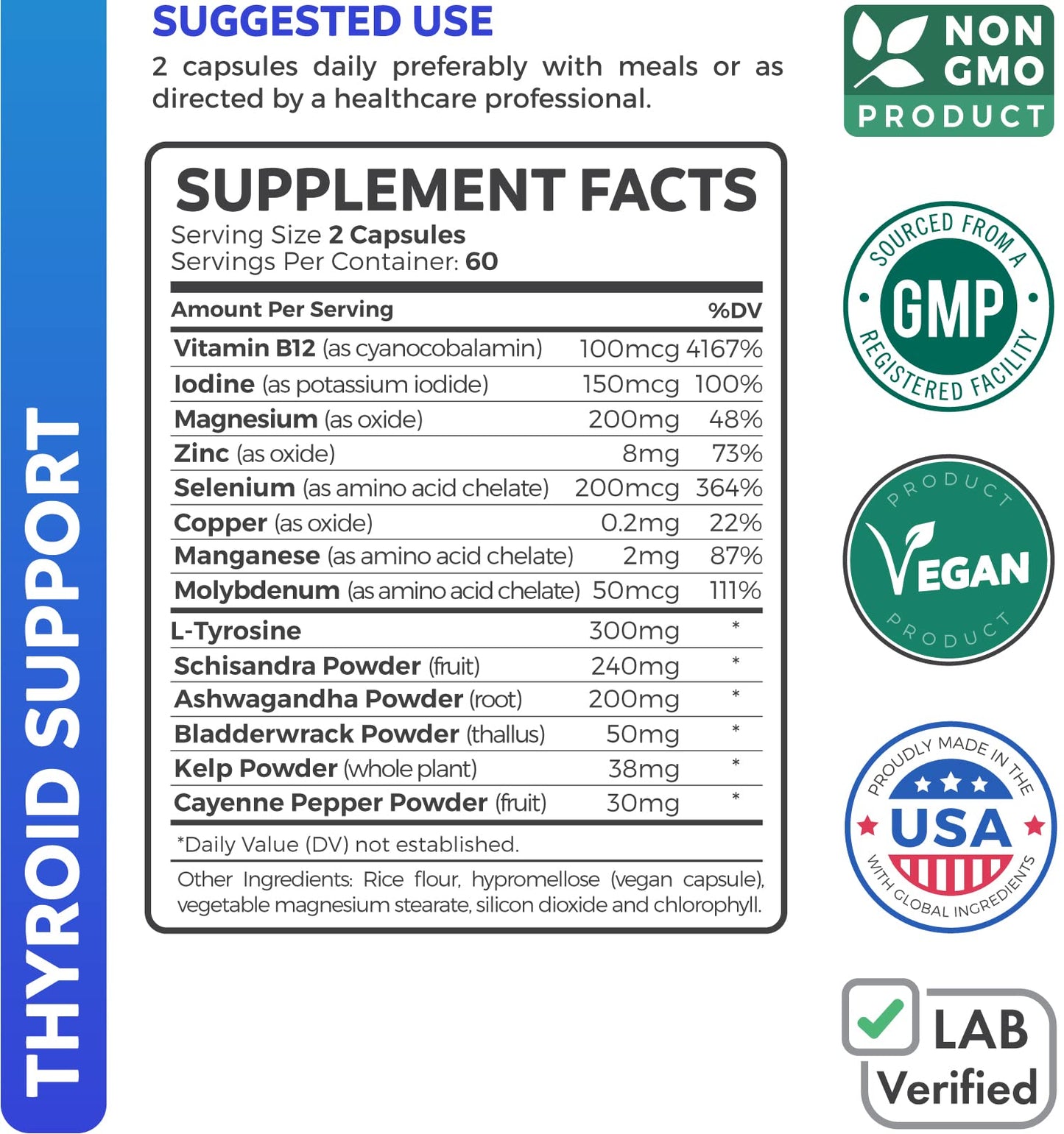 Healths Harmony Thyroid Support & Sea Moss - 60 Capsules