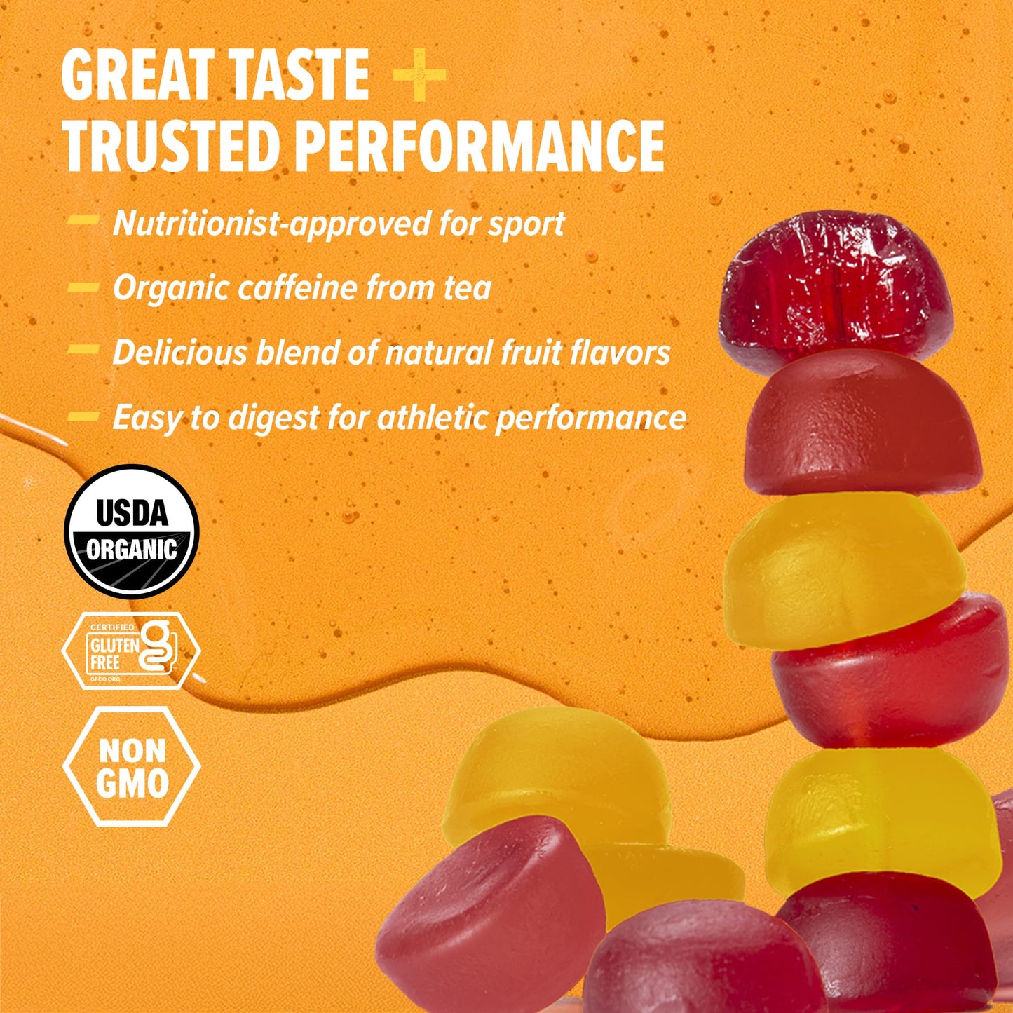 Honey Stinger Caffeinated Energy Chew Variety Pack Chewable 12 Count