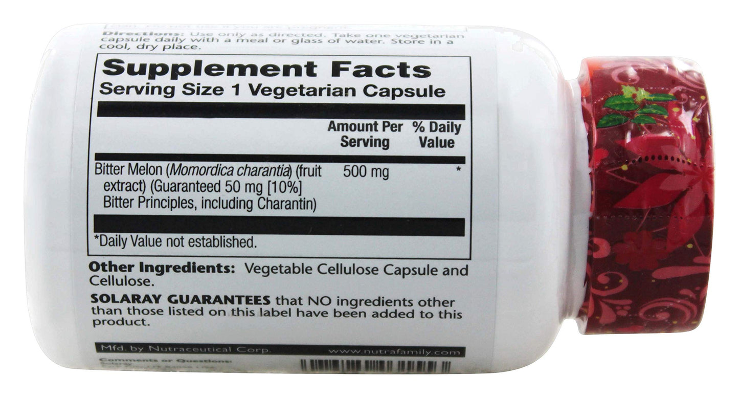 Solaray Bitter Melon Extract 500 mg 30 Capsules