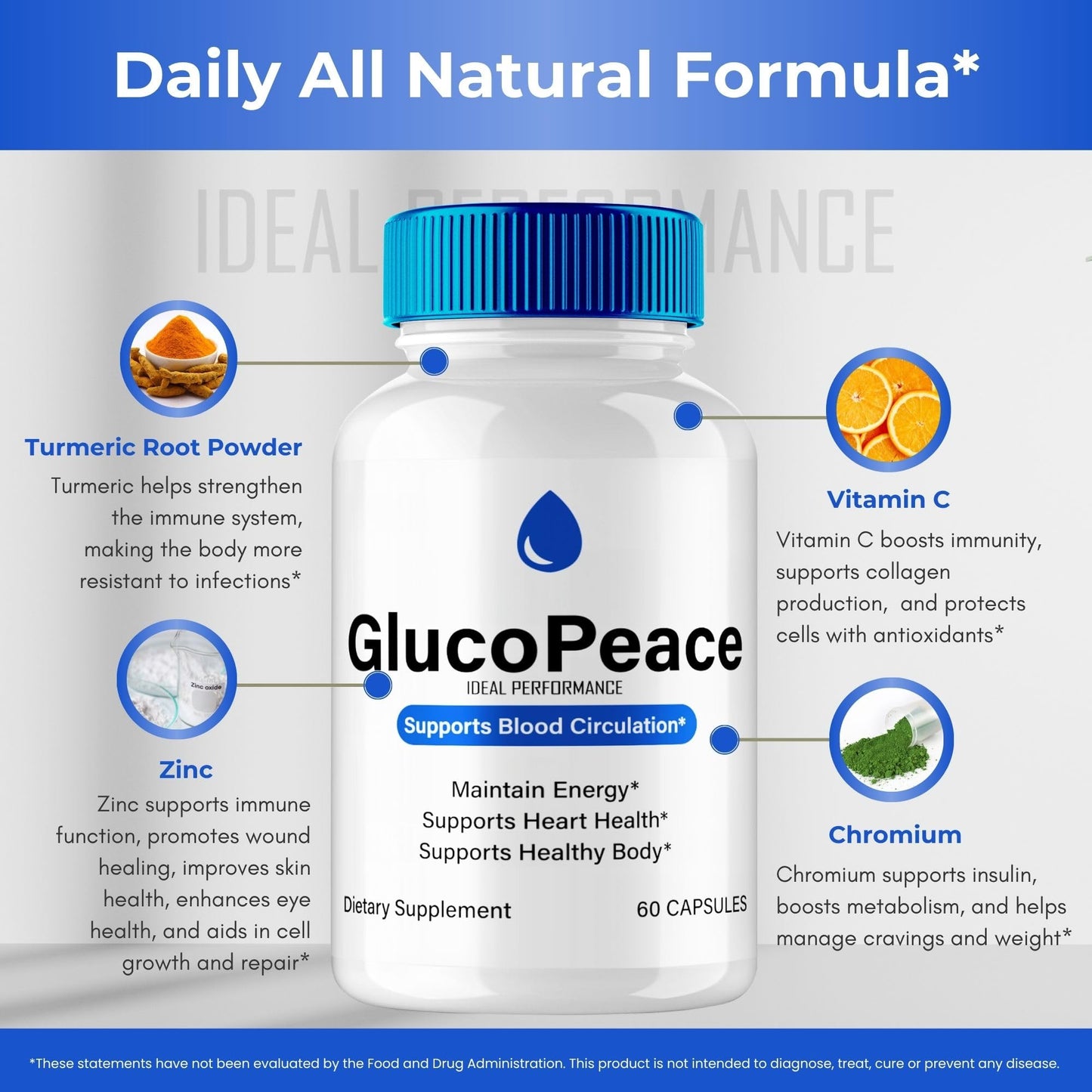IDEAL PERFORMANCE Gluco Peace Capsule 300 Count