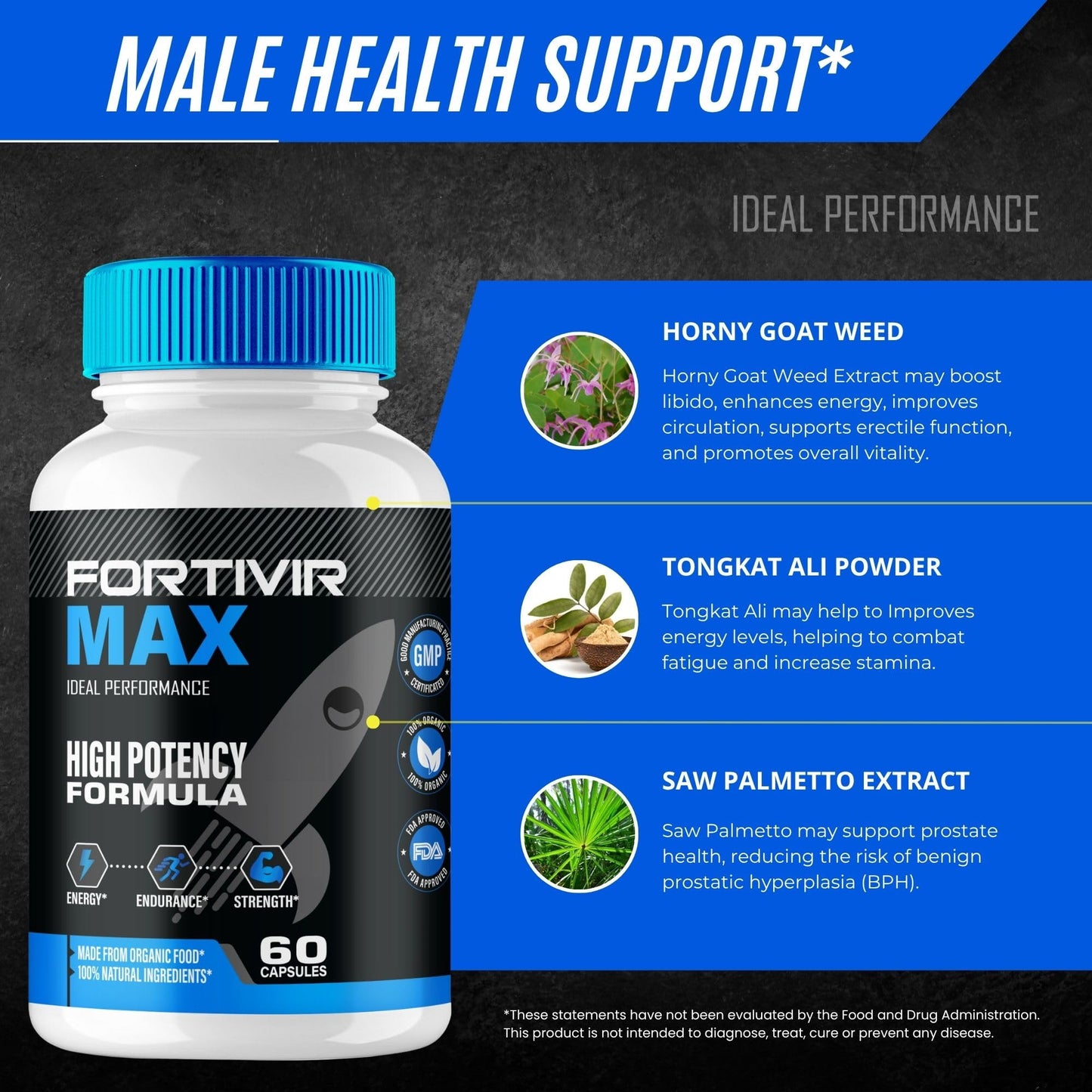 IDEAL PERFORMANCE Fortivir Max Capsules, 180 Count