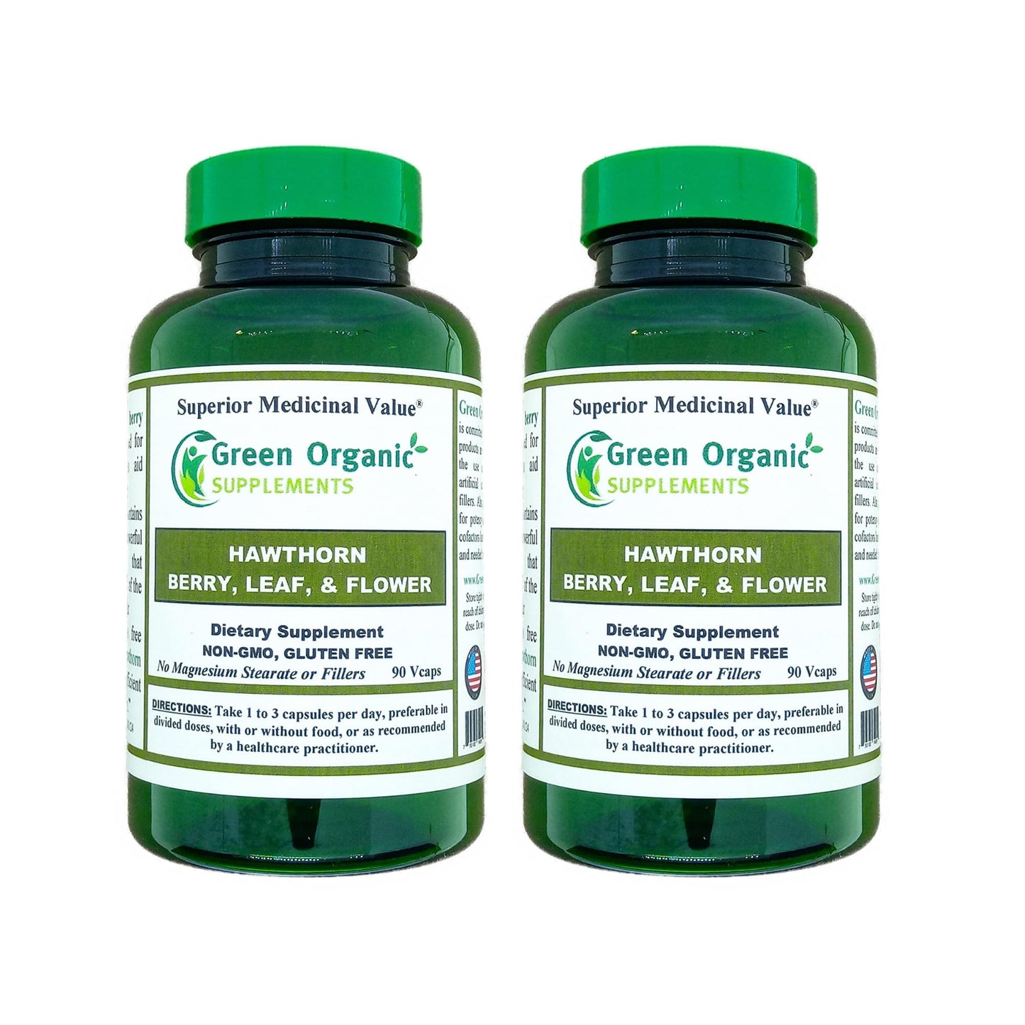 Green Organic Supplements Hawthorn Berry Tablet 90 Count